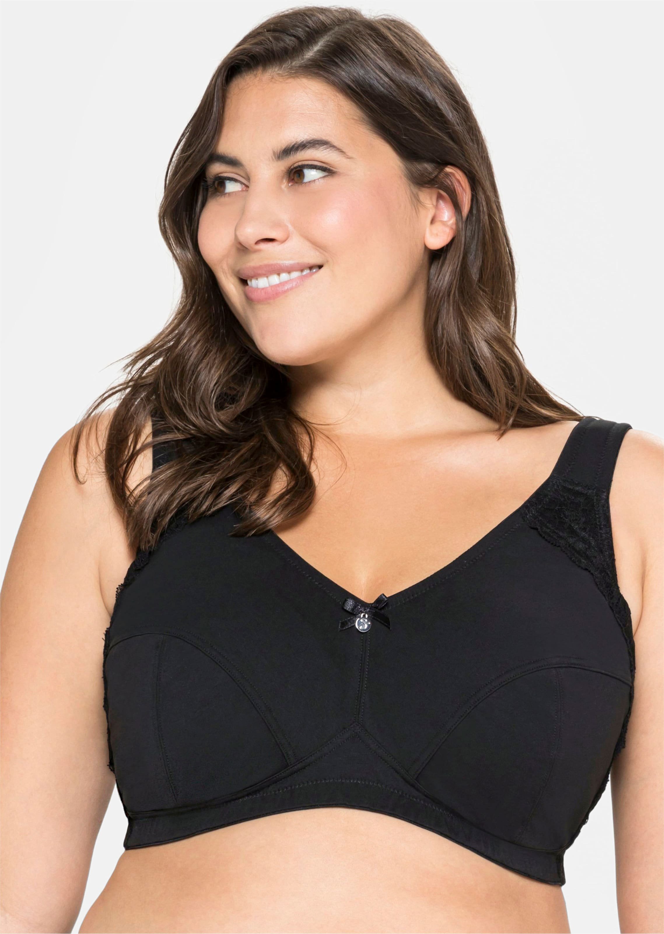 Sheego Bügelloser BH mit Spitzenbesatz