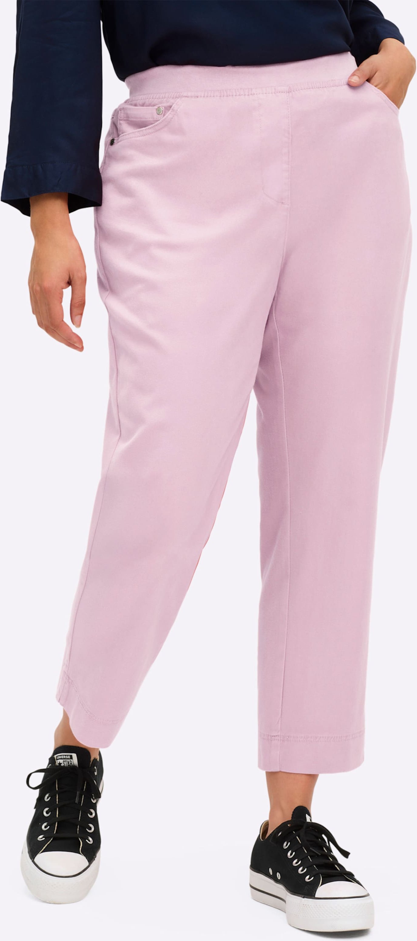 Thumbnail - Sheego 7/8-Jeans mit Jersey-Bund in softer Qualität