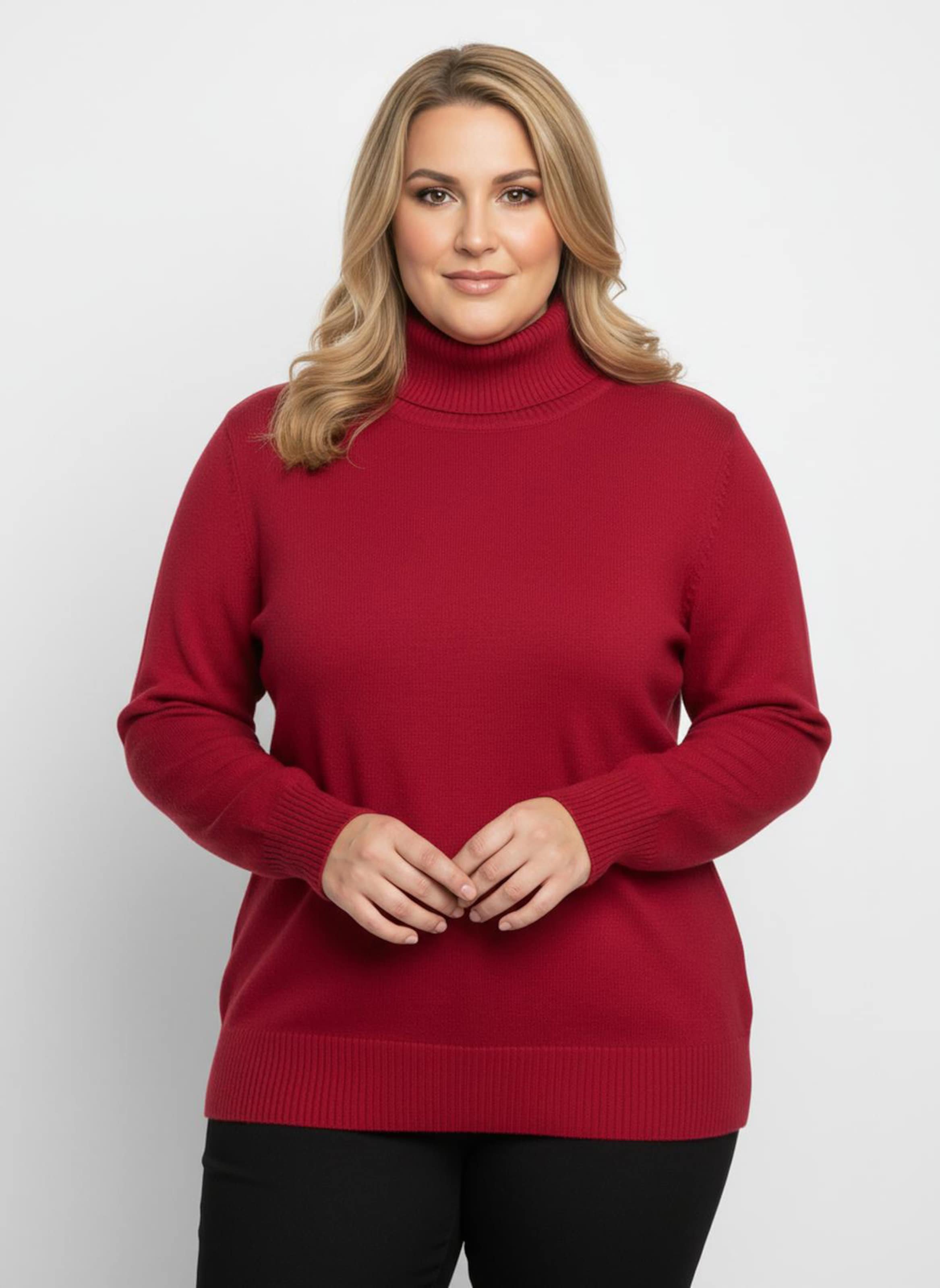 Sheego Rollkragenpullover aus Feinstrick