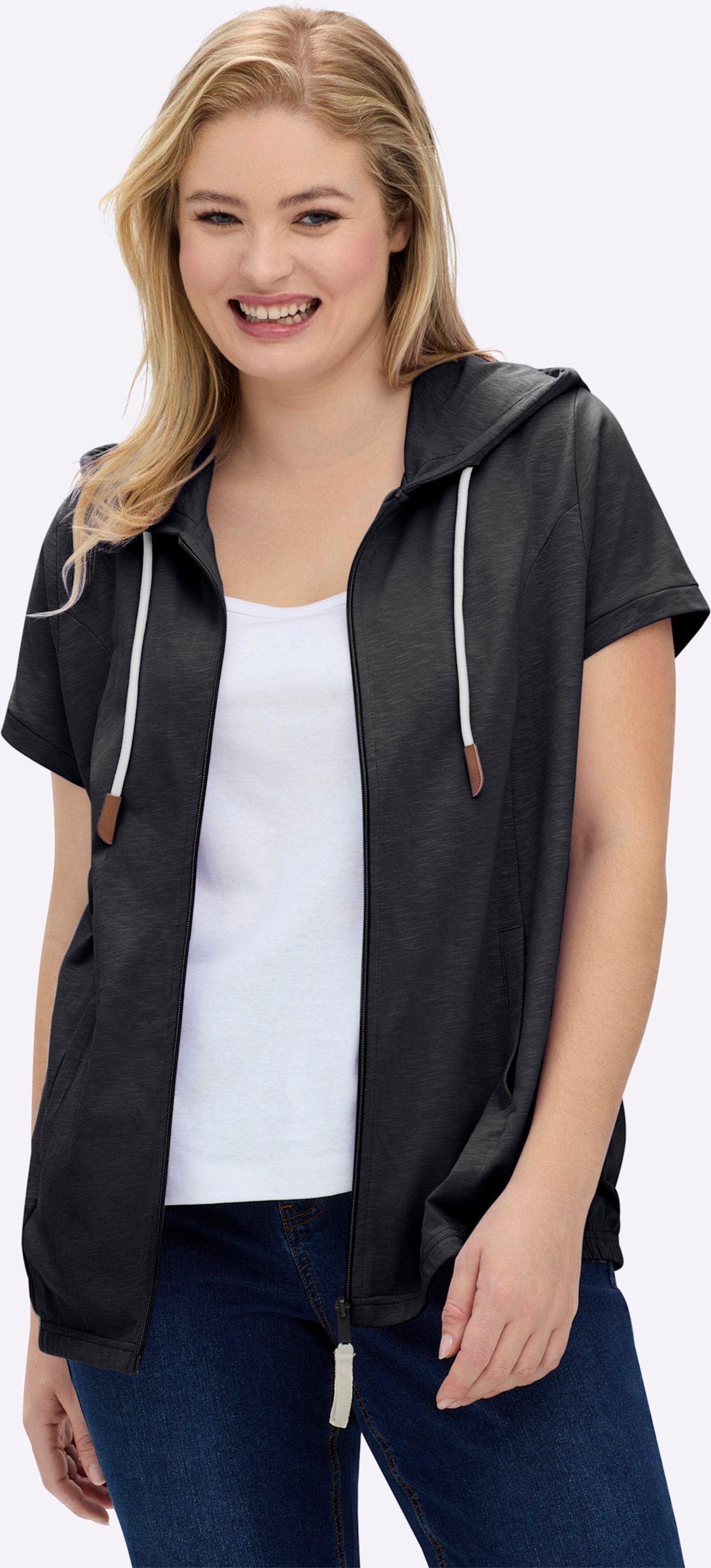 Thumbnail - Sheego Sweatjacke mit Nahttaschen