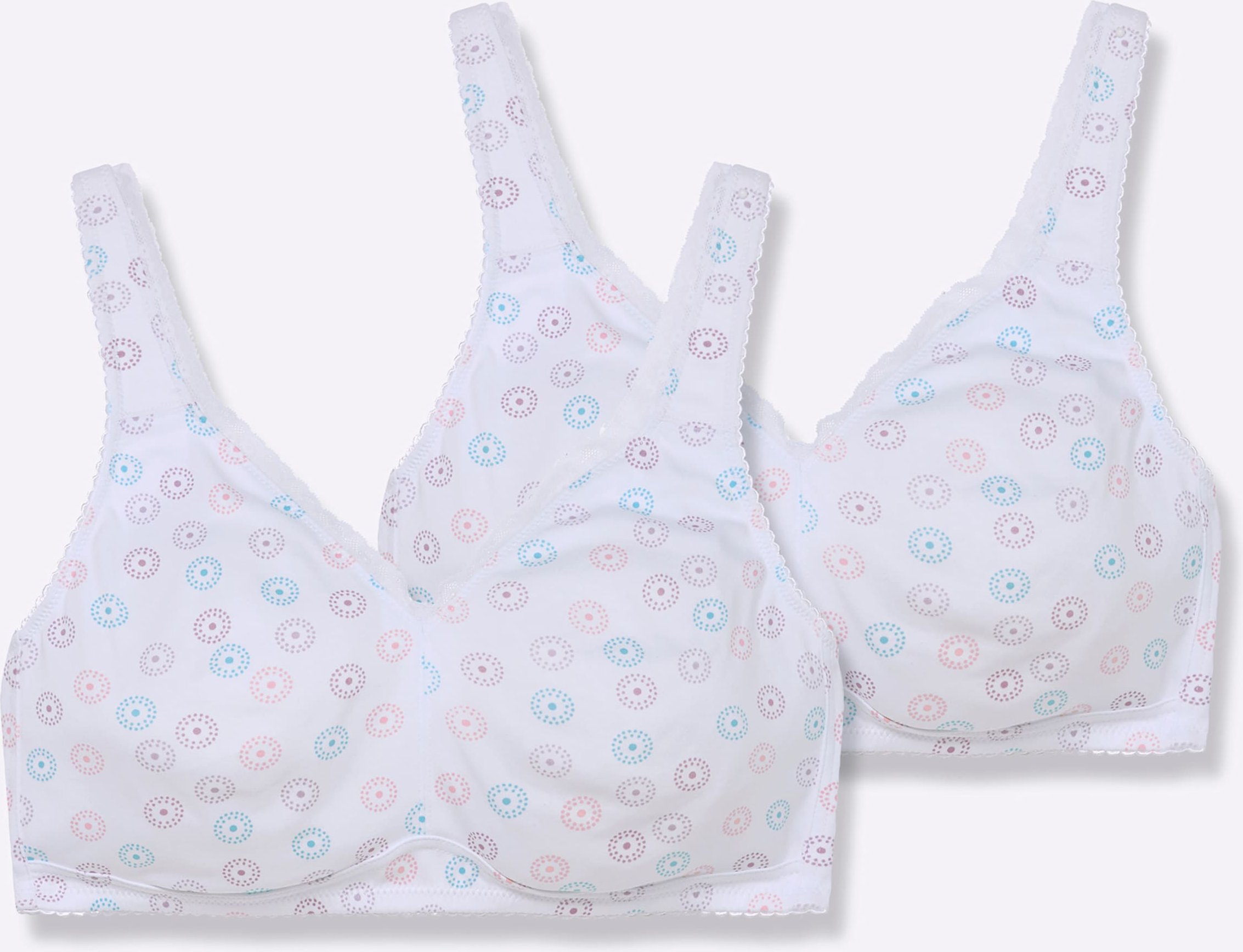 Sheego Komfort-BH ohne Bügel mit Spitzenkante