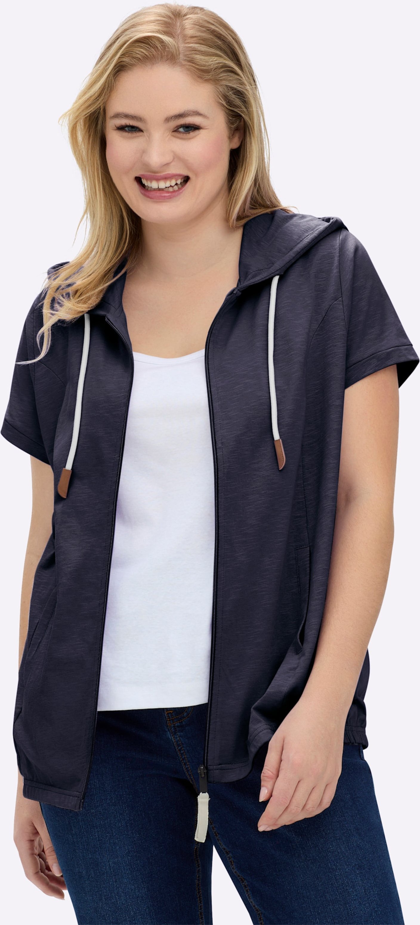 Thumbnail - Sheego Sweatjacke mit Nahttaschen