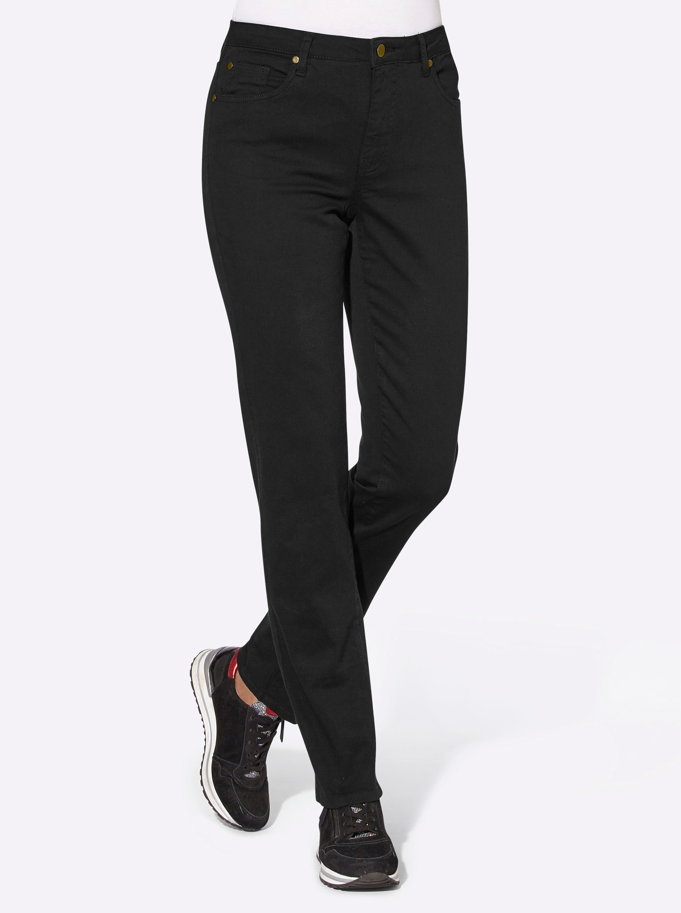 Sheego 5-Pocket-Jeans mit bestickten Gesäßtaschen