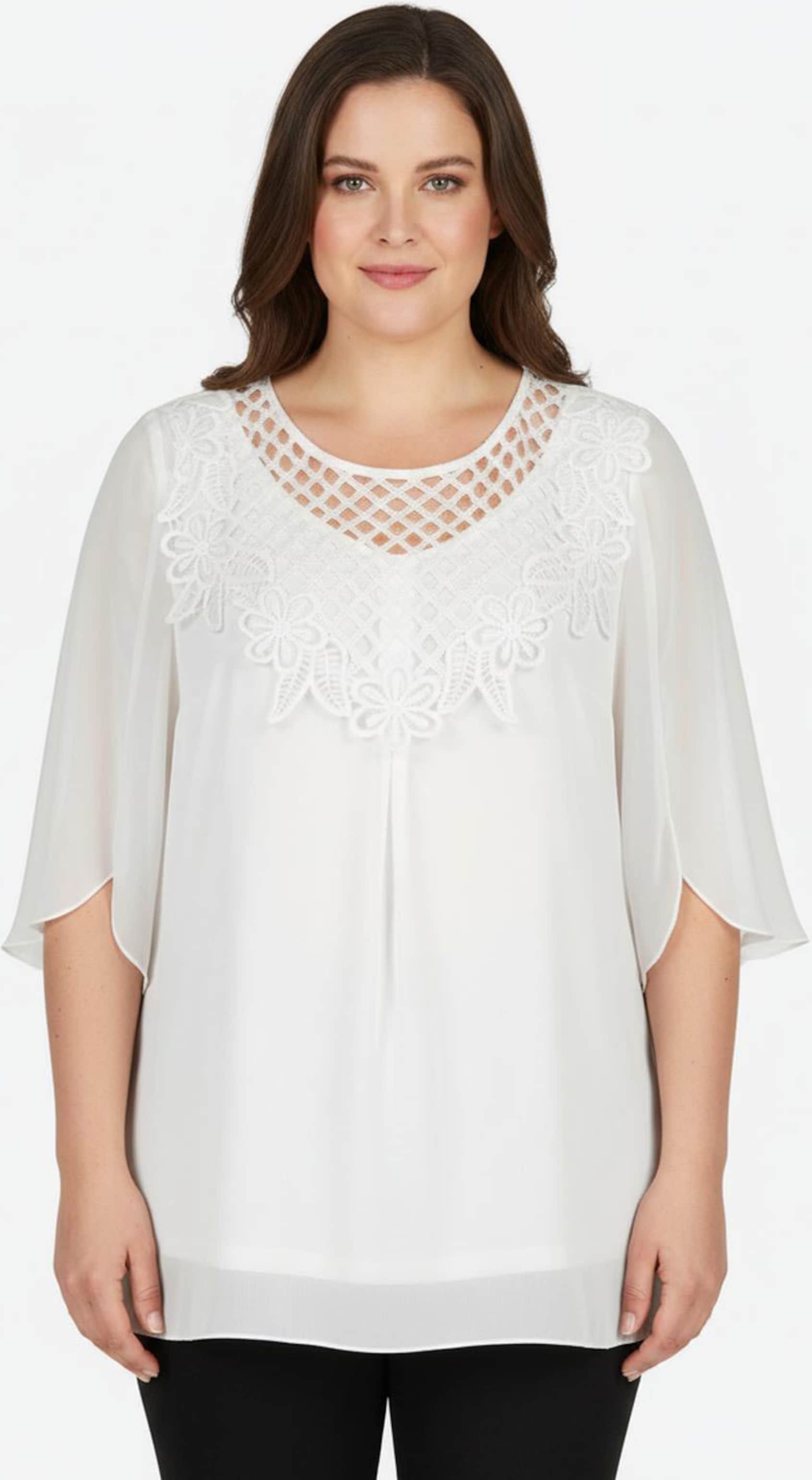 Sheego Spitzentunika mit blickdicht unterlegtem Body