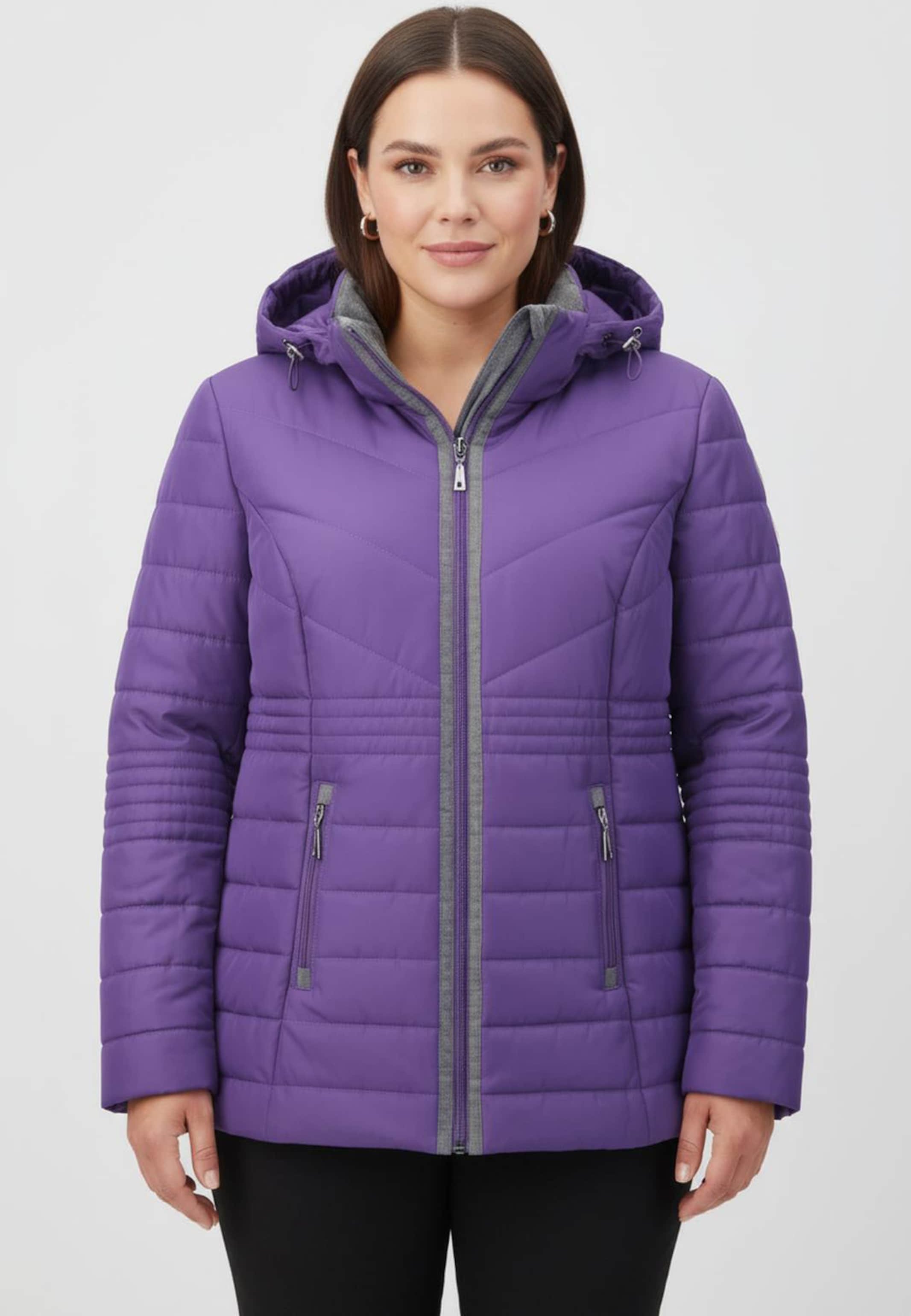 Sheego Steppjacke mit Flanell-Details