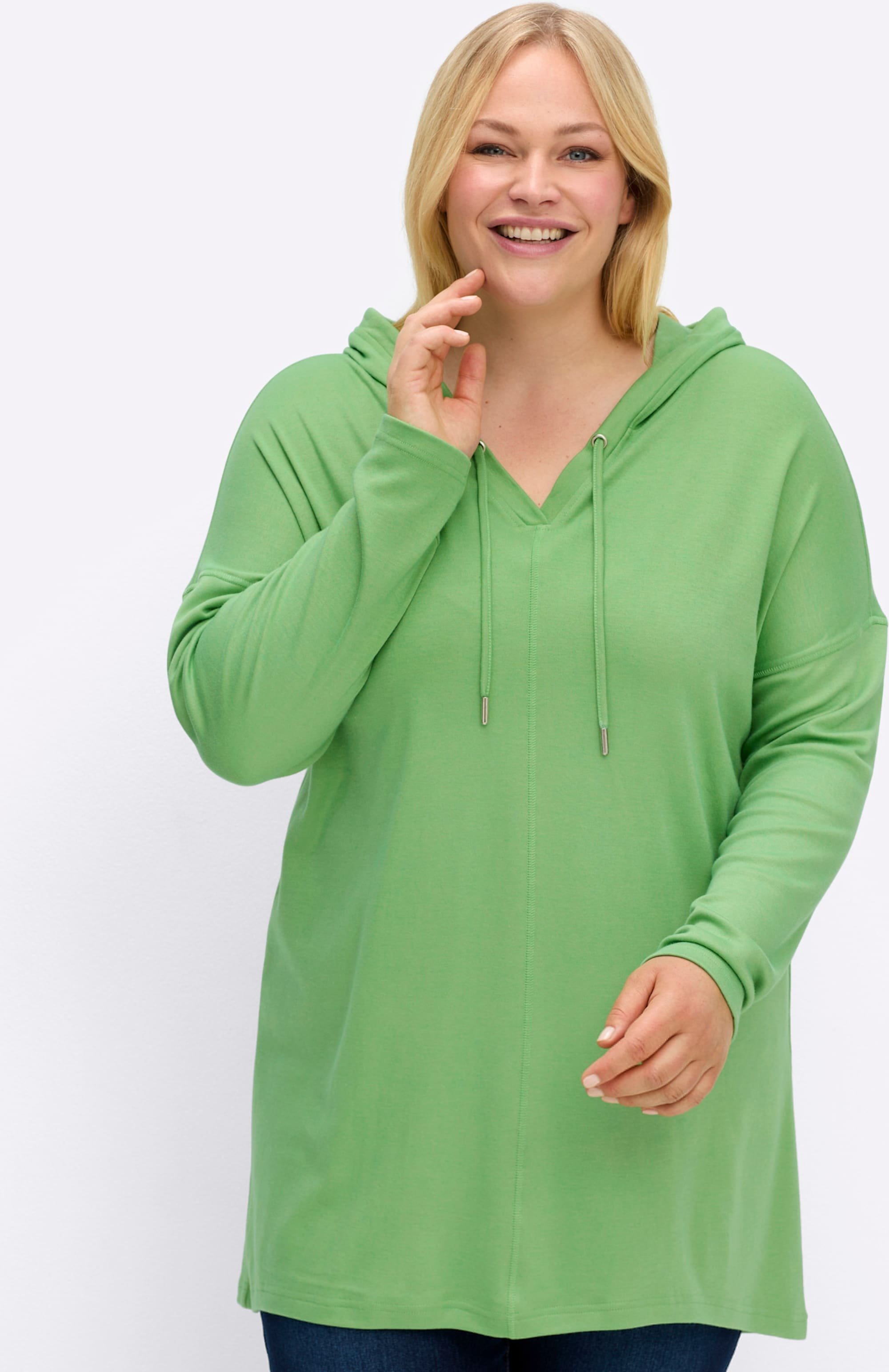 Sheego Sweatshirt in A-Linie