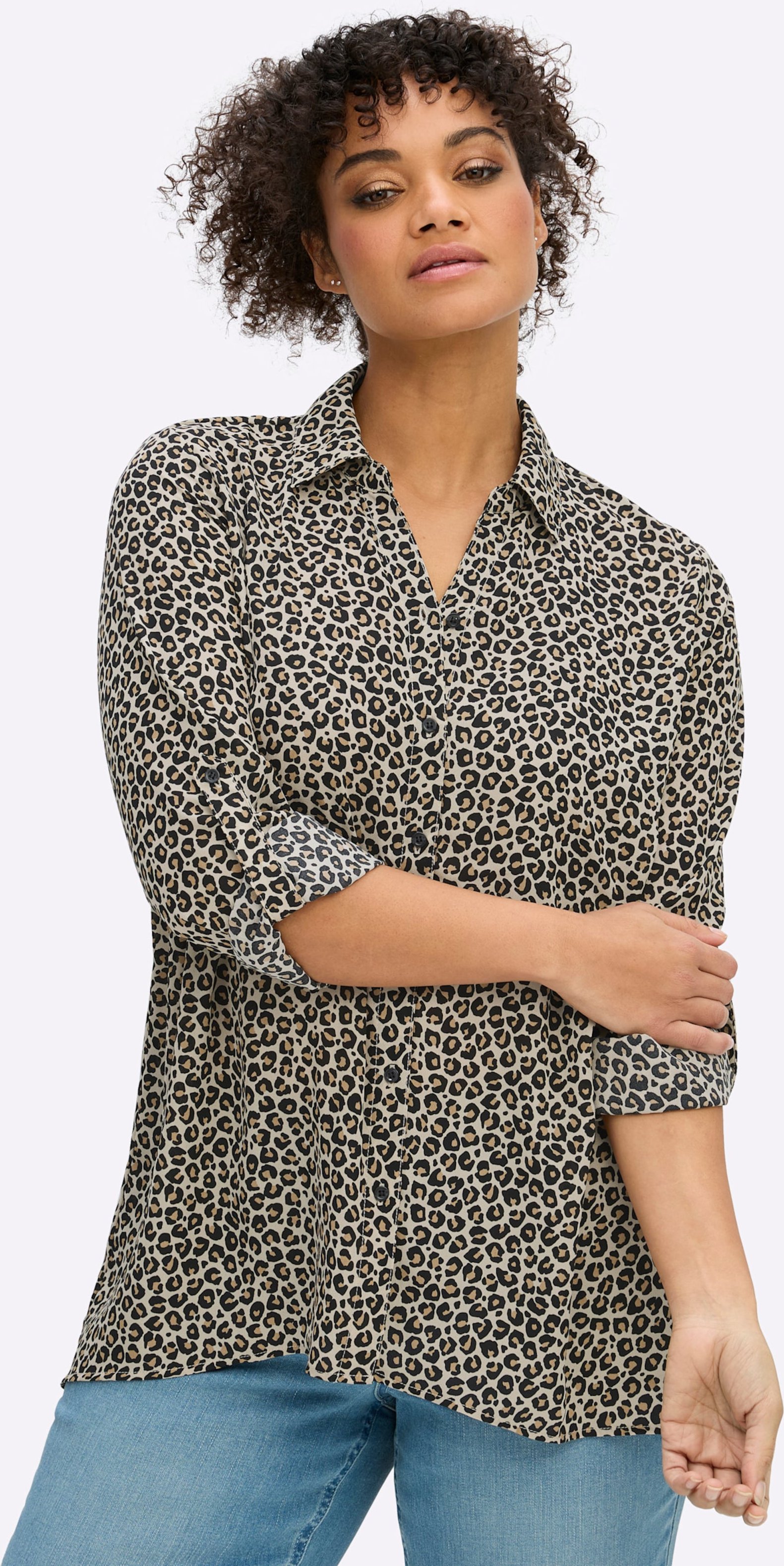Sheego Druckbluse im Animal-Print