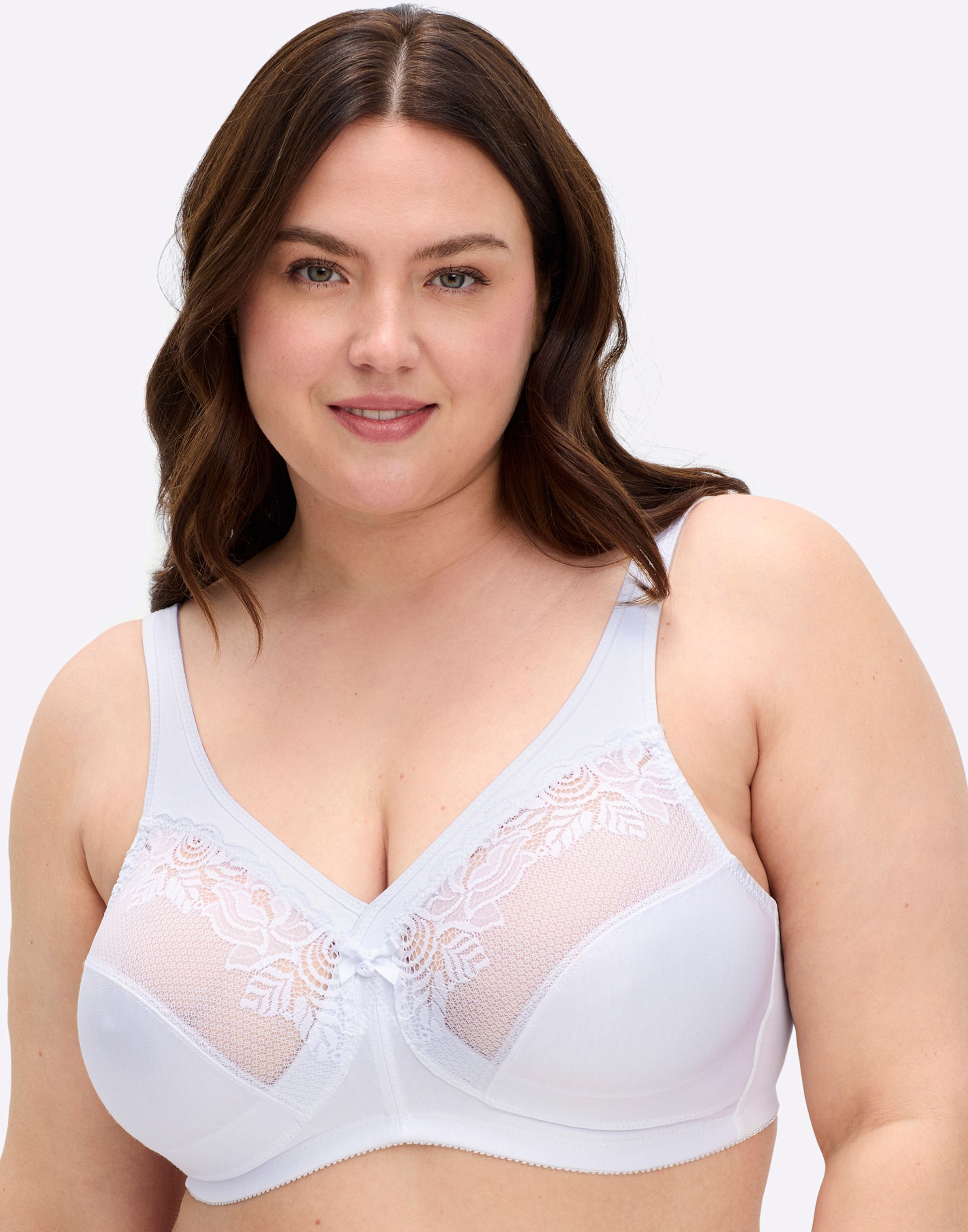 Sheego Minimizer-BH ohne Bügel mit Spitzeneinsatz