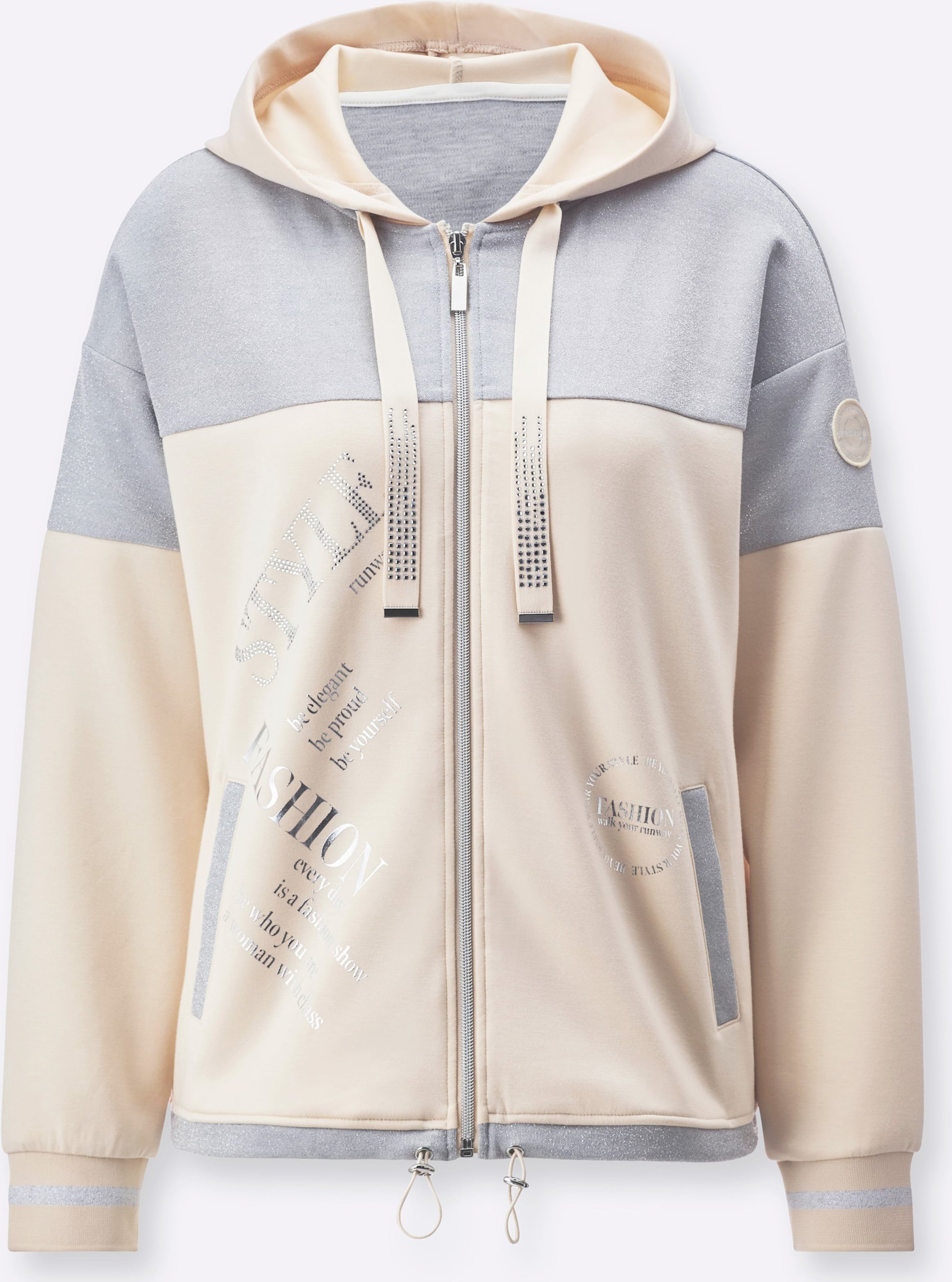 Sheego Sweatjacke im softweichen Modal-Mix