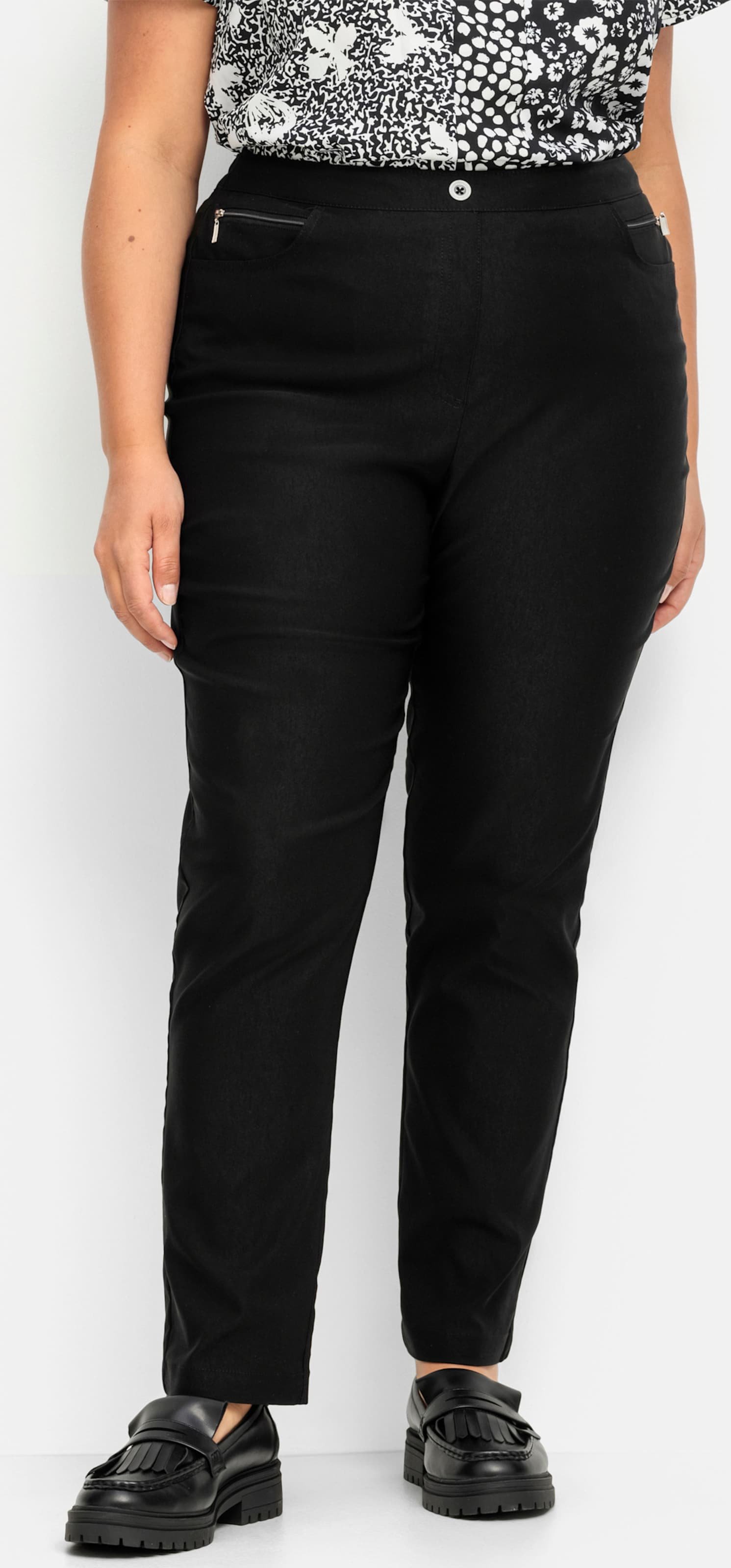 Sheego Bengalinhose mit Zierreißverschlüssen