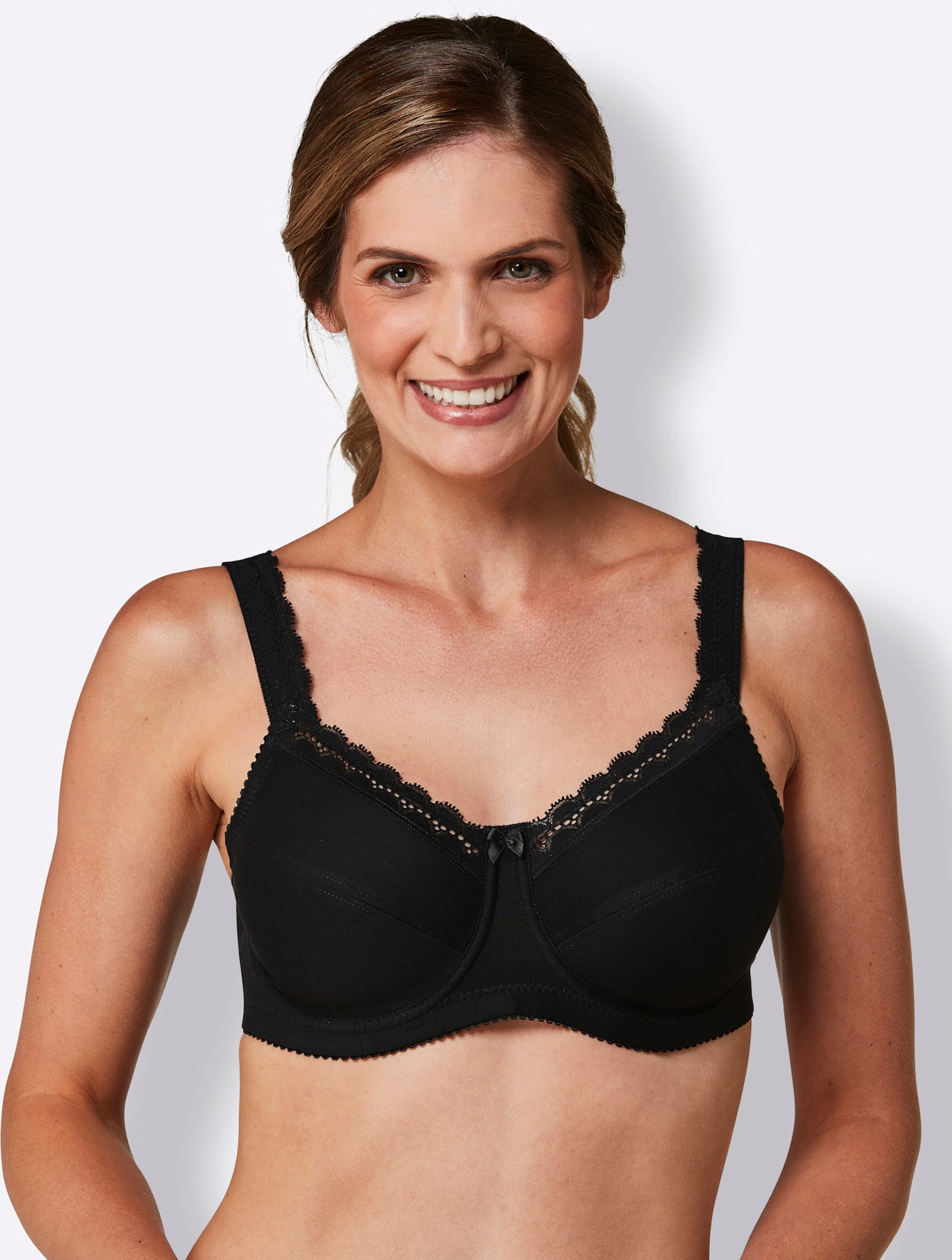 Sheego Bügel-BH mit elastischem Spitzenband