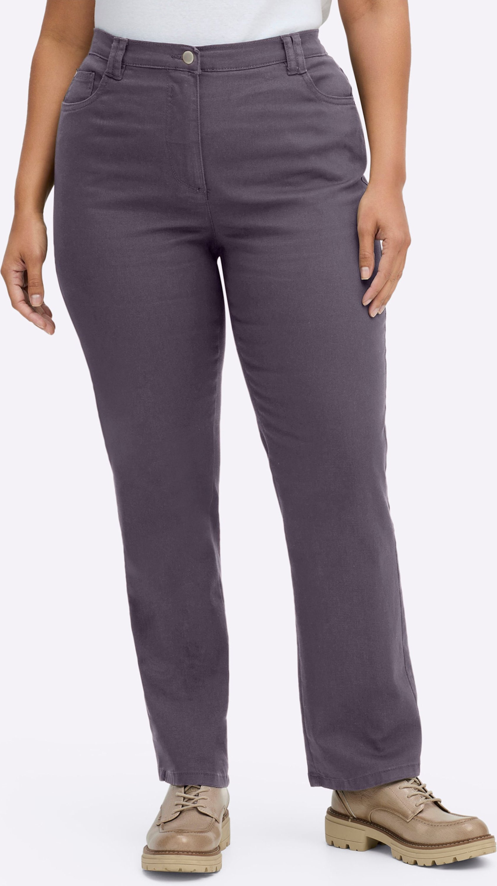 Sheego Stretch-Hose mit Nieten an den Taschen