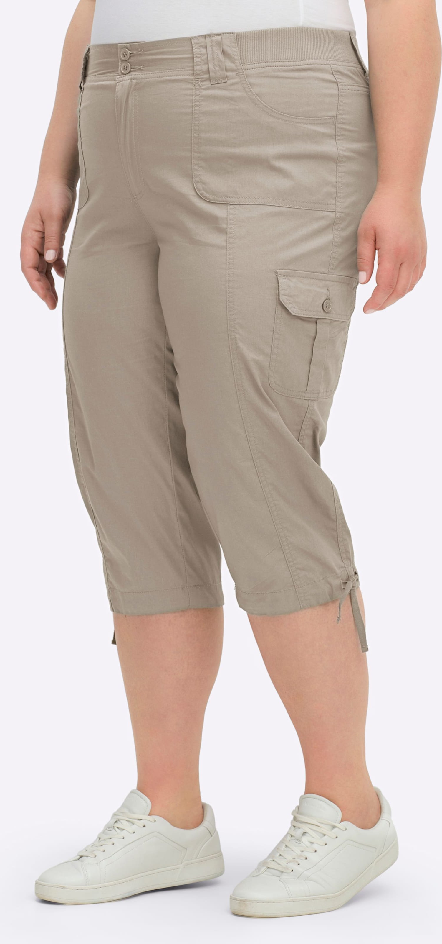 Sheego Caprihose mit weitenverstellbarem Saum