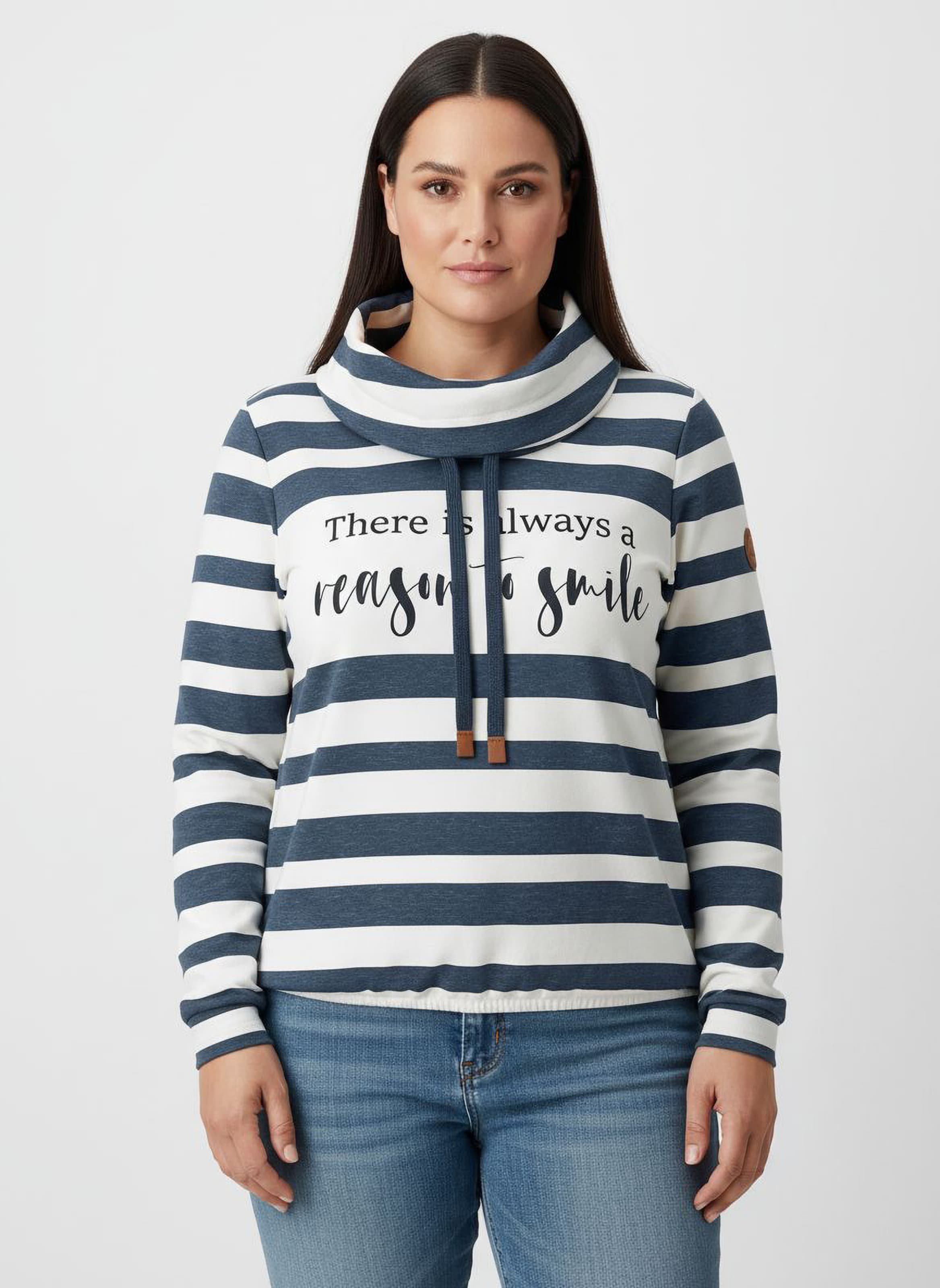 Thumbnail - Sheego Sweatshirt mit elastischem Saum