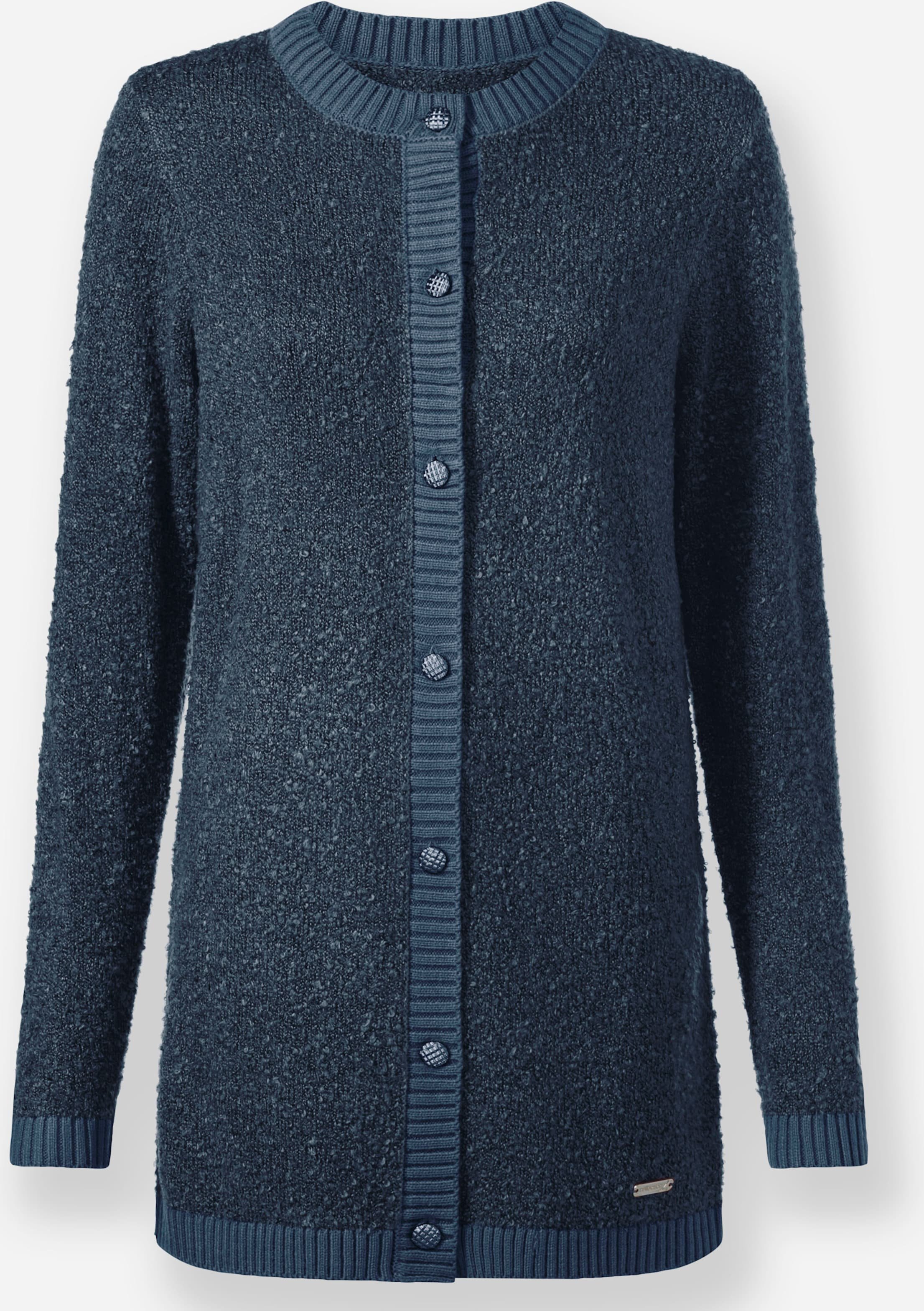 Sheego Strickjacke in Bouclé-Qualität