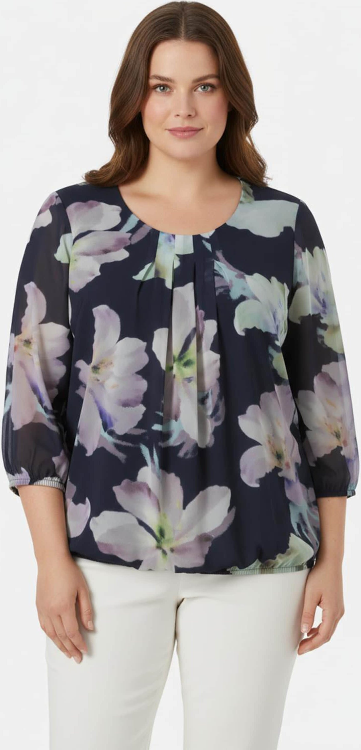 Sheego Schlupfbluse in Georgette-Qualität