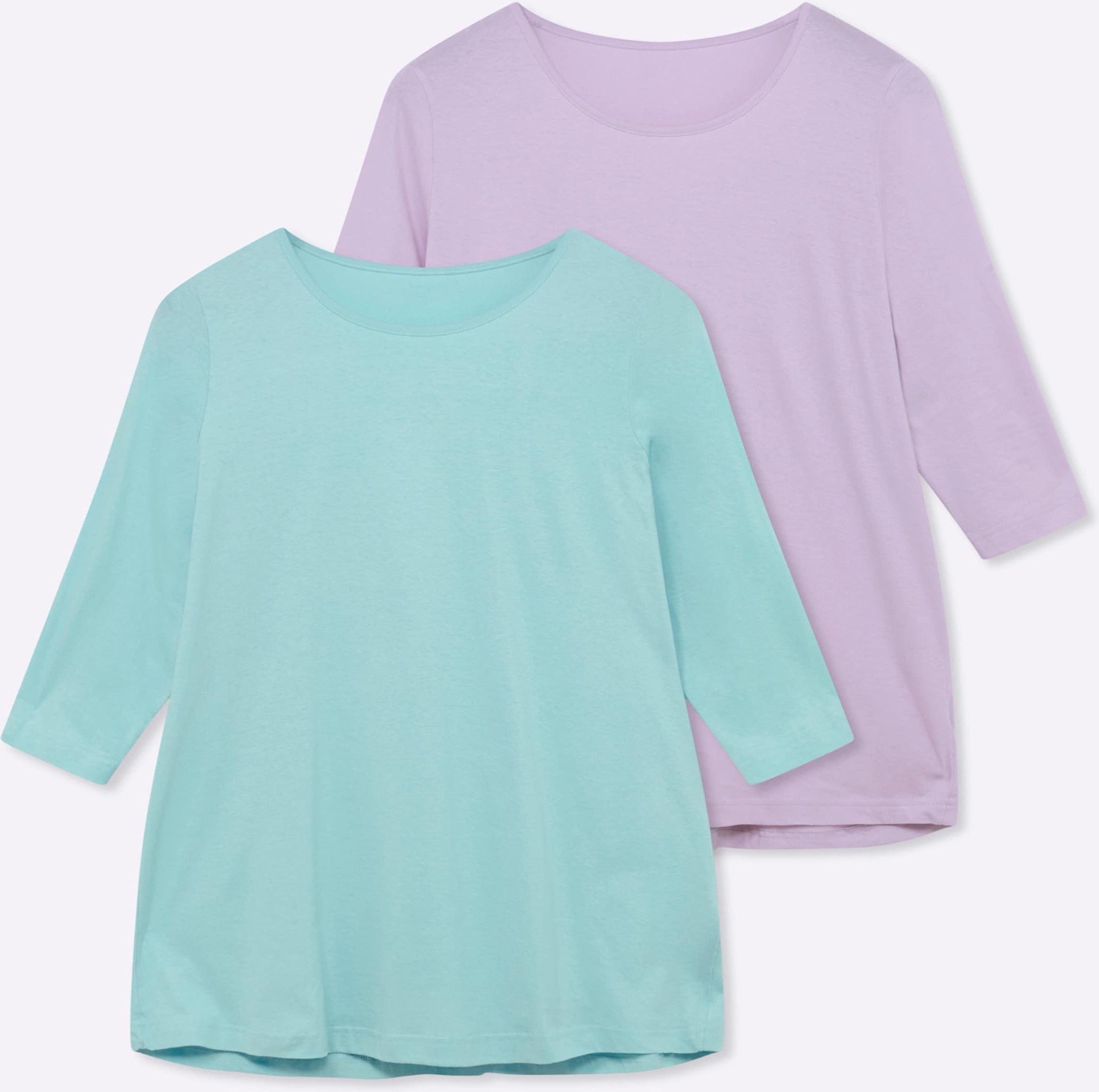 Sheego Longshirt in der 2-Stück-Packung