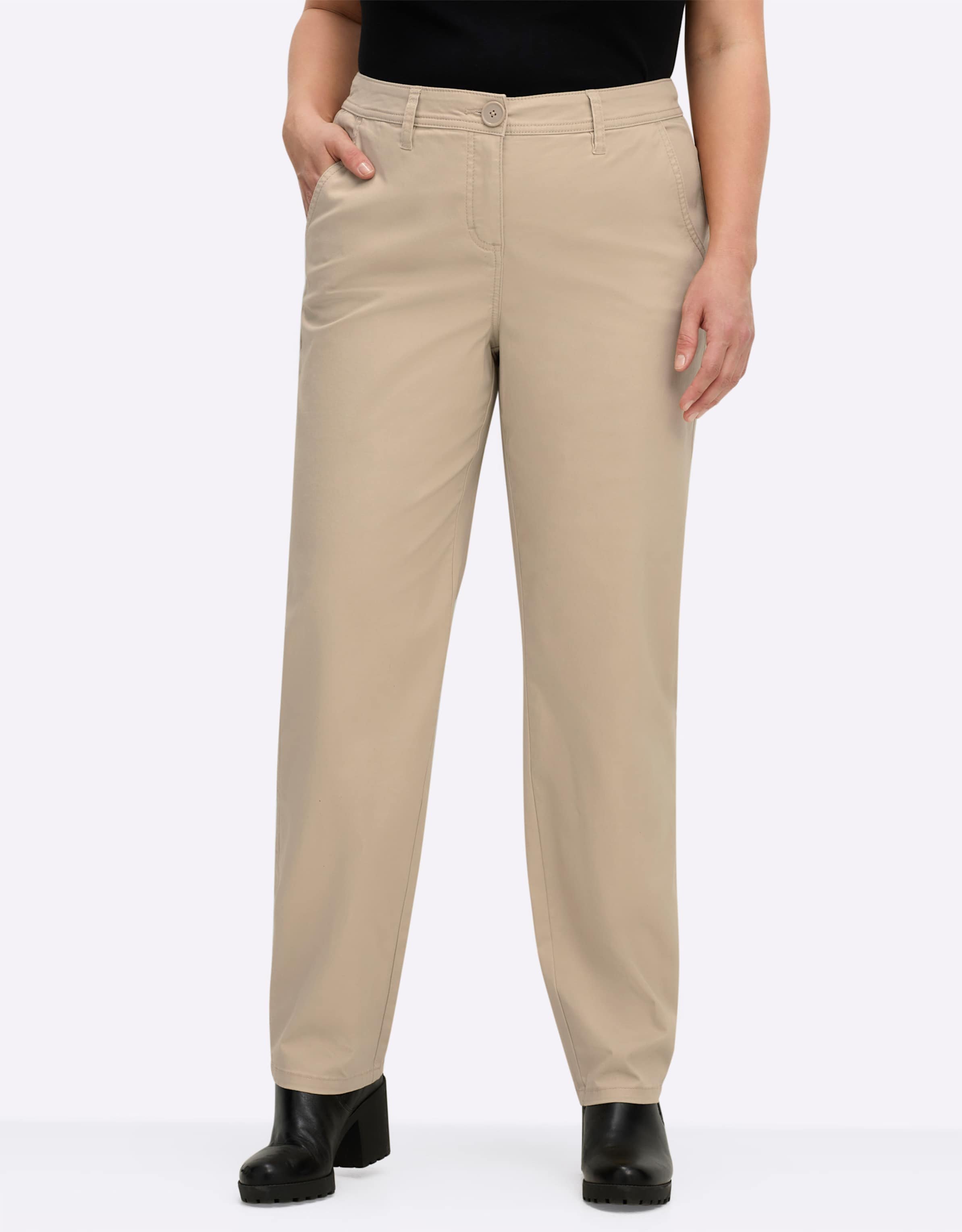 Sheego Chinohose mit Paspeltaschen hinten