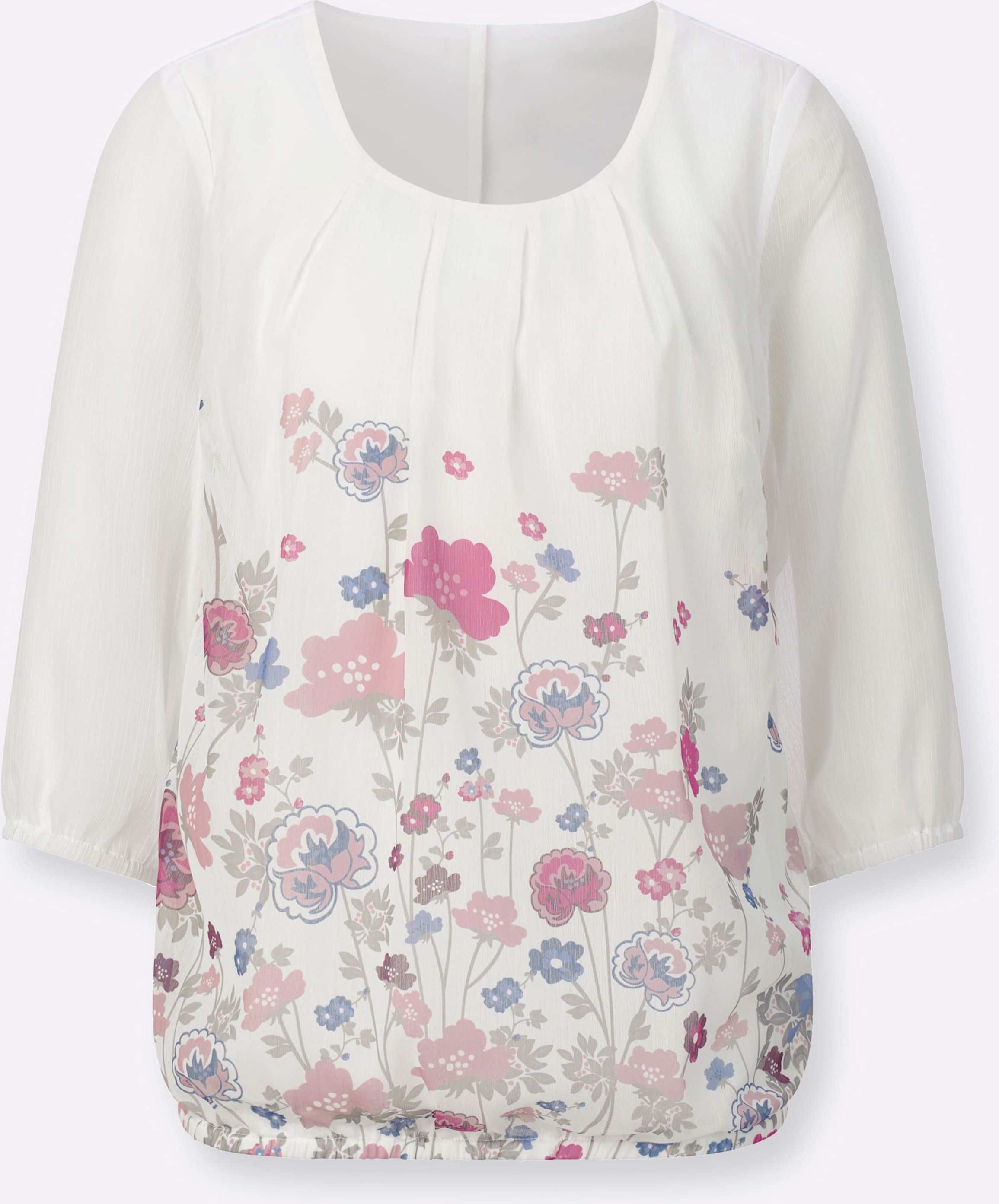 Thumbnail - Sheego Tunika aus Chiffon, Blumen-Muster