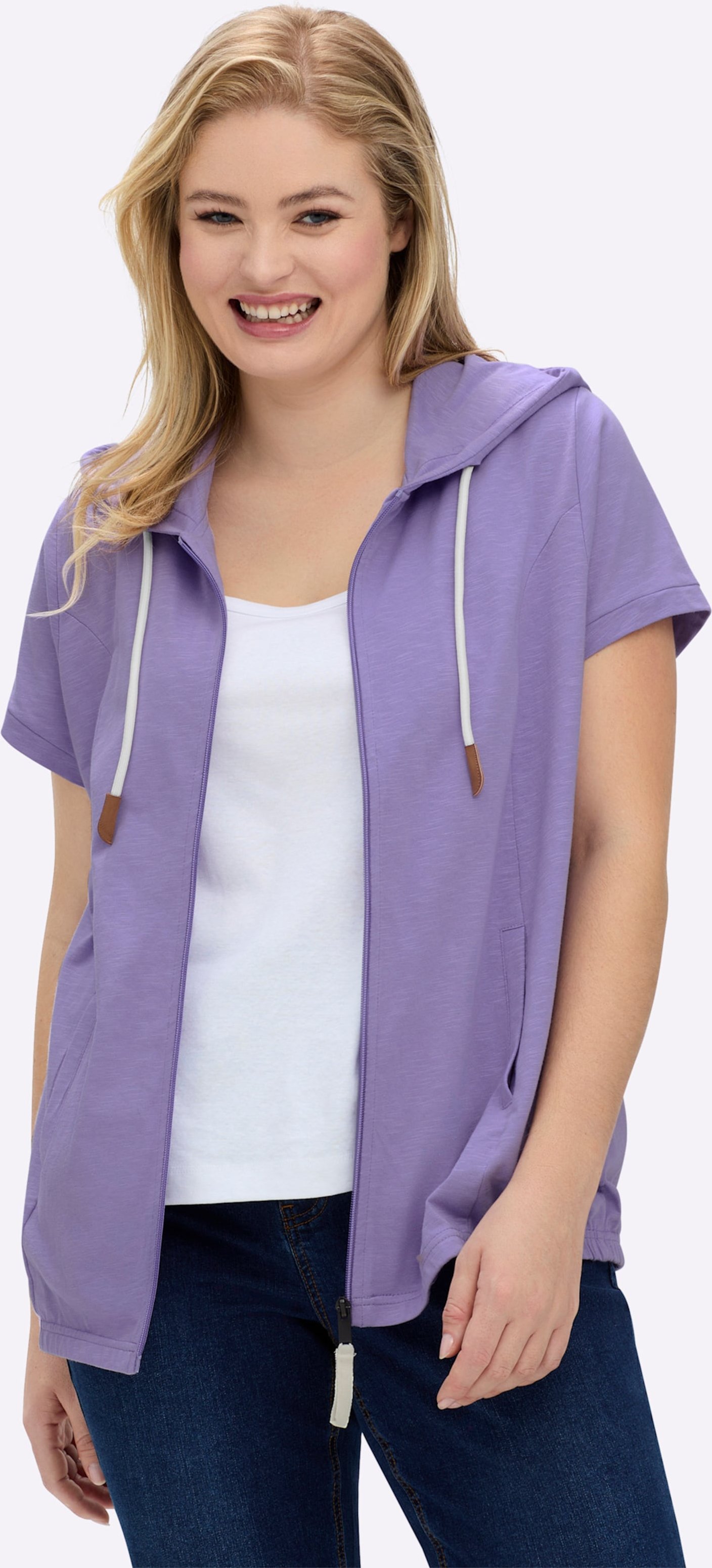 Thumbnail - Sheego Sweatjacke mit Nahttaschen