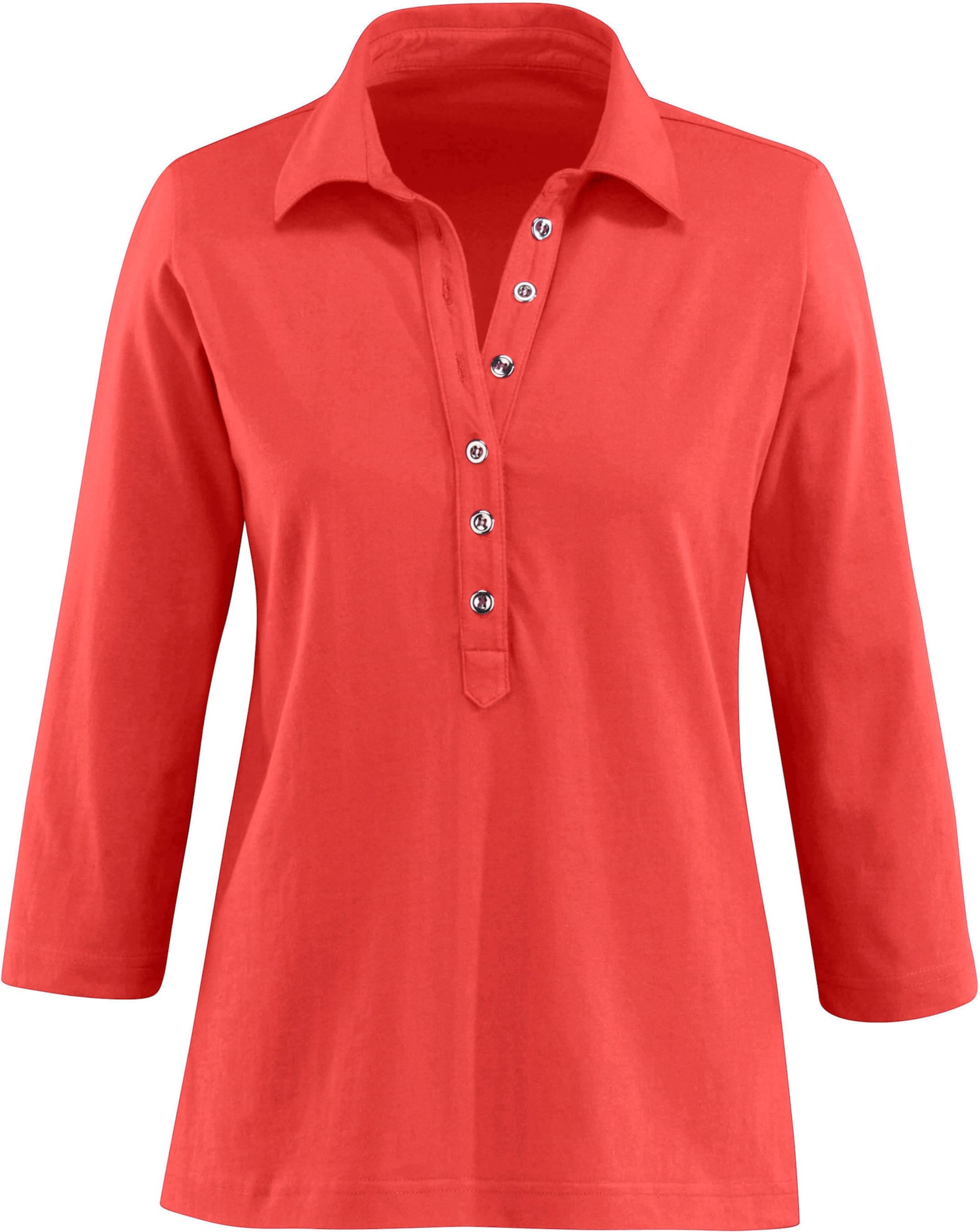 Thumbnail - Sheego Poloshirt mit langer Knopfleiste