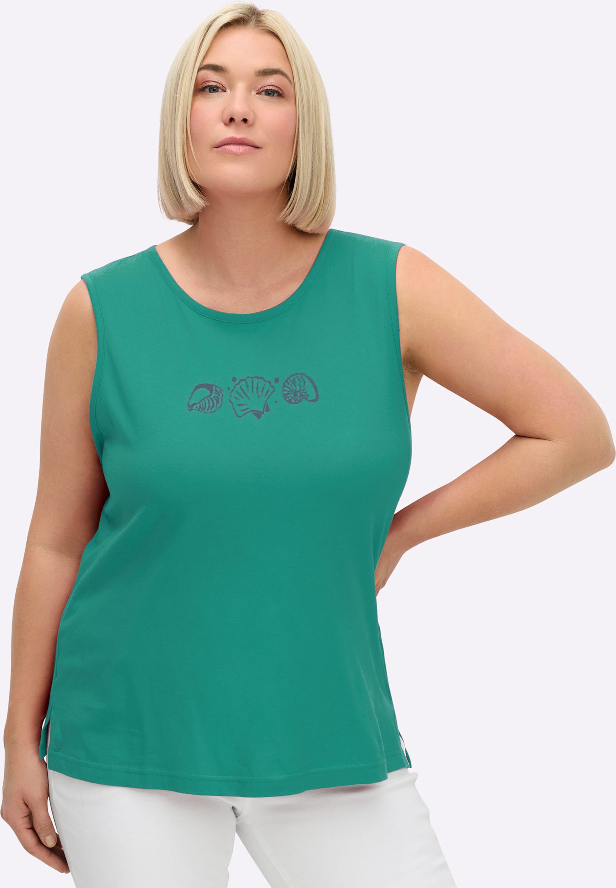 Thumbnail - Sheego Shirttop mit Seitenschlitzen