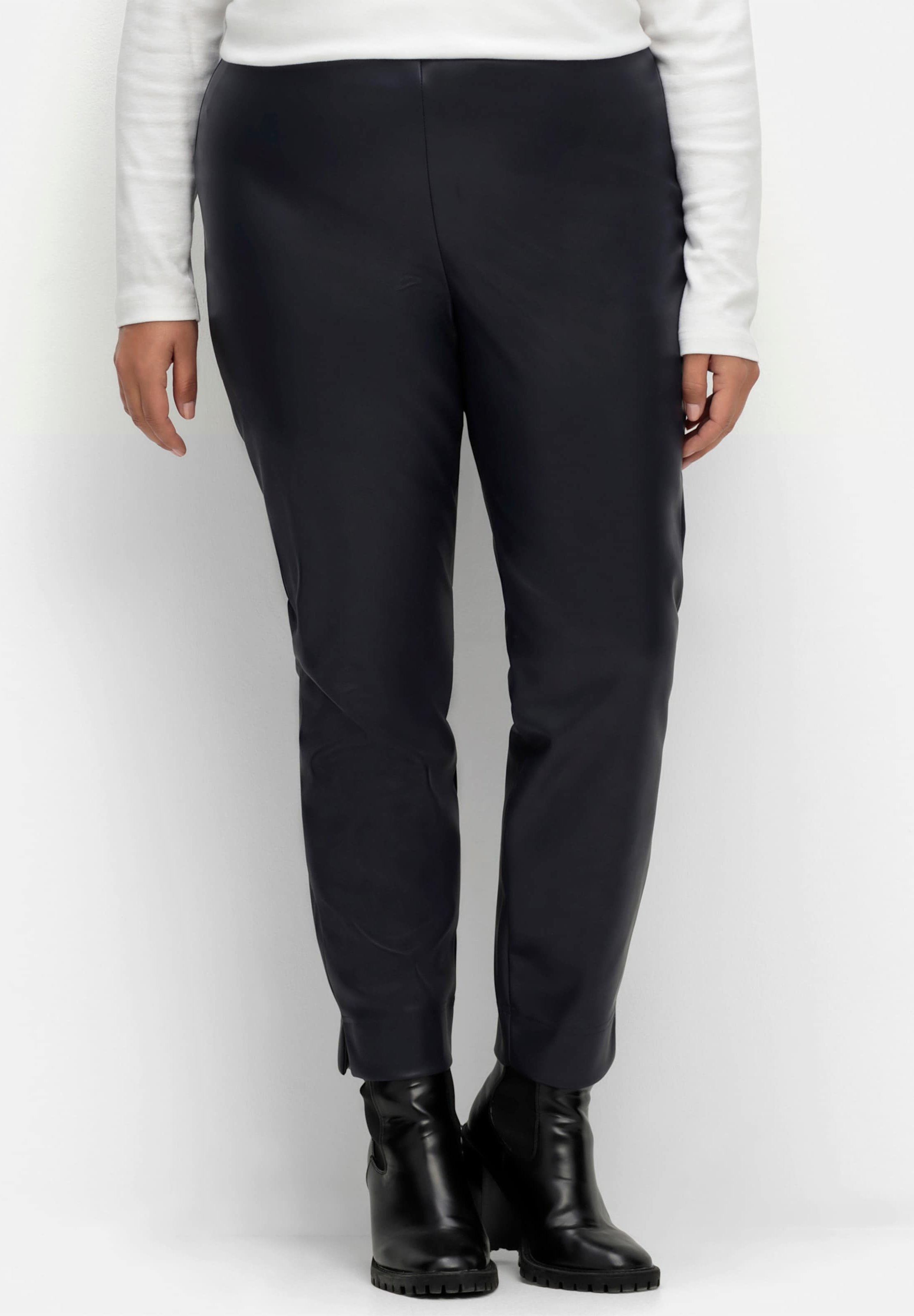 Thumbnail - Sheego Lederimitathose in schmaler Schnittform