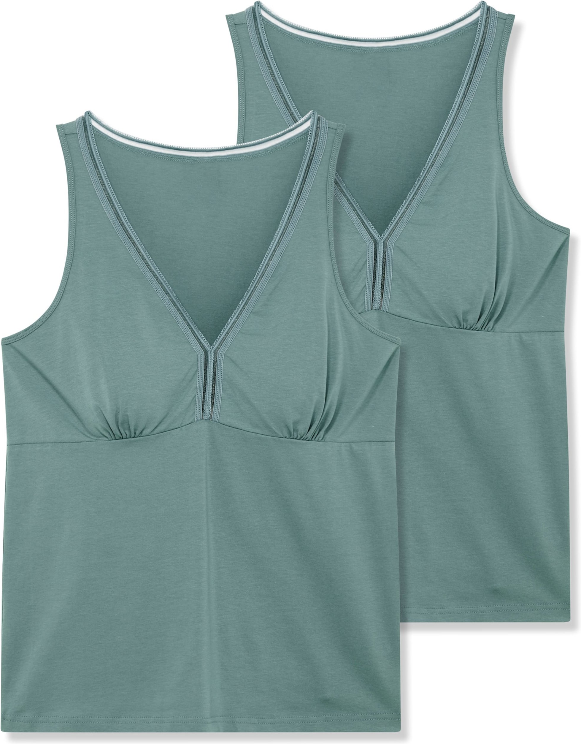 Sheego BH-Hemd mit elastischem Zierband