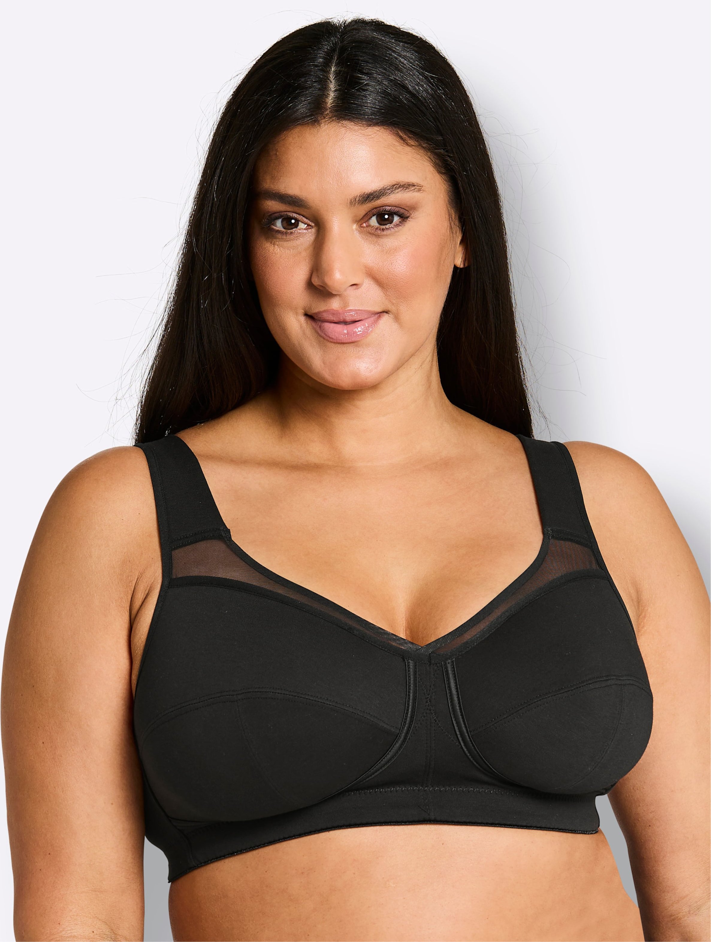 Thumbnail - Sheego Entlastungs-BH ohne Bügel mit Mesh-Einsatz