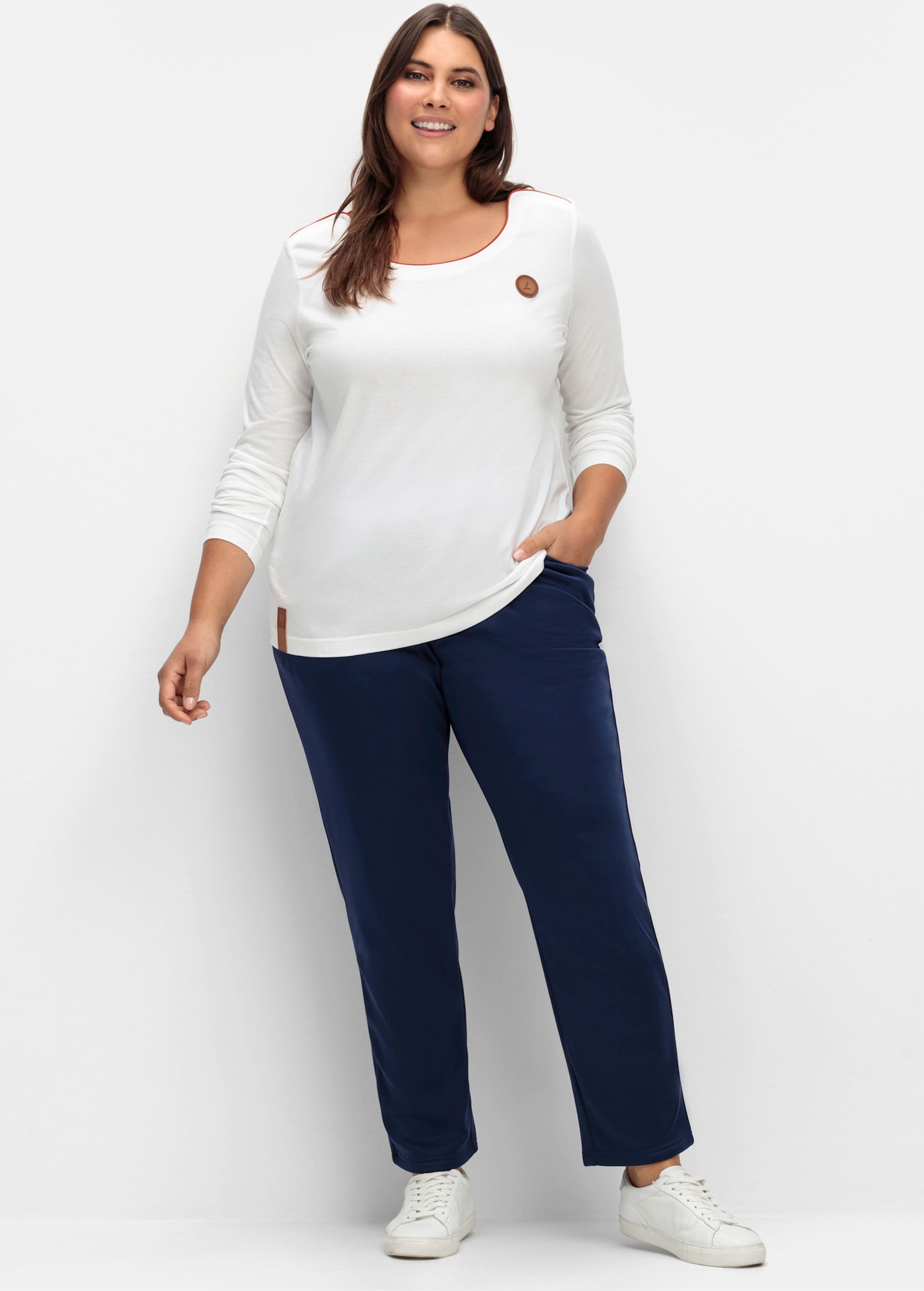 Sheego Schlupfhose mit wärmender Fleece-Innenseite