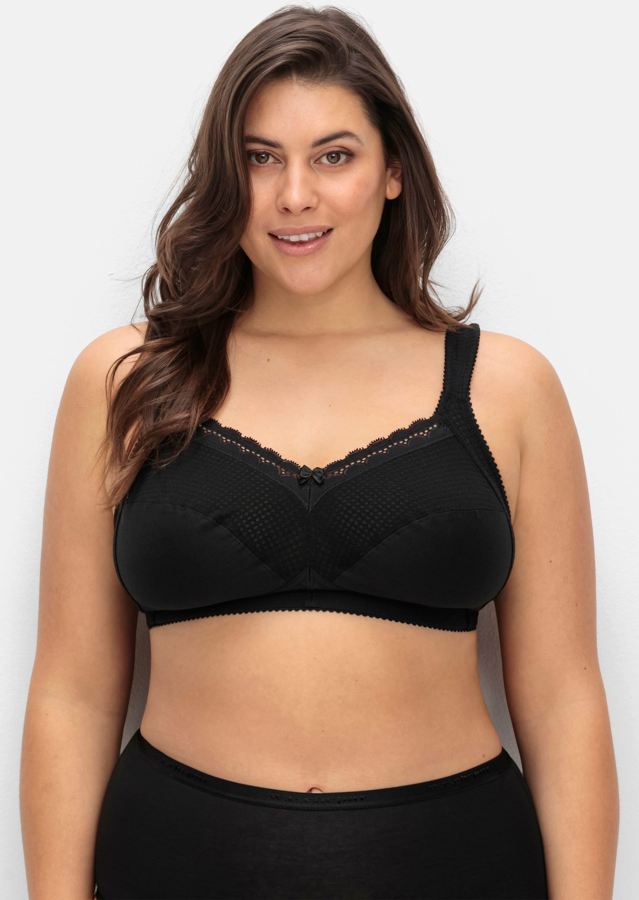 Sheego Entlastungs-BH ohne Bügel mit Komfortträgern