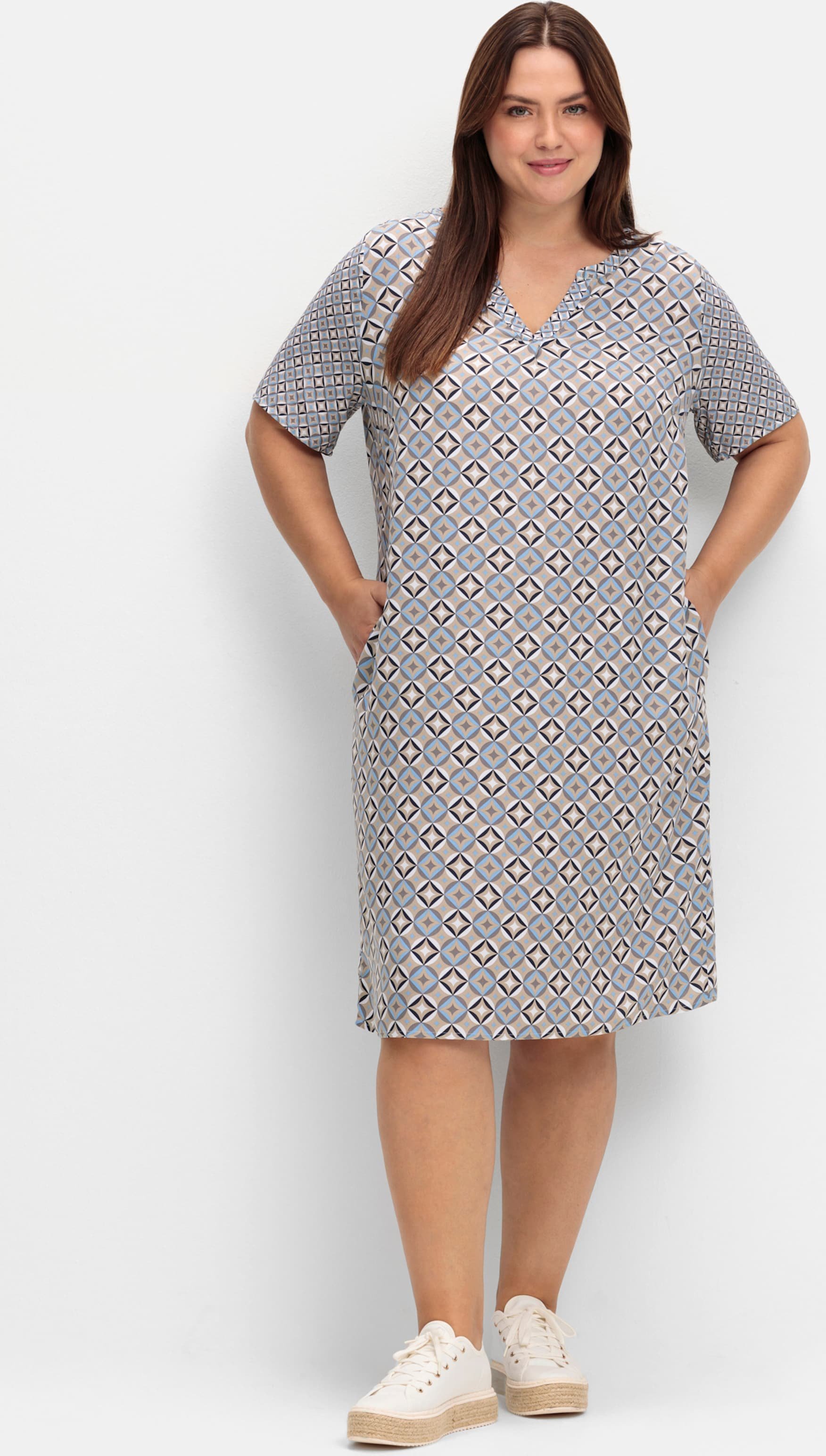 Sheego Tunikakleid mit halblangen Ärmeln