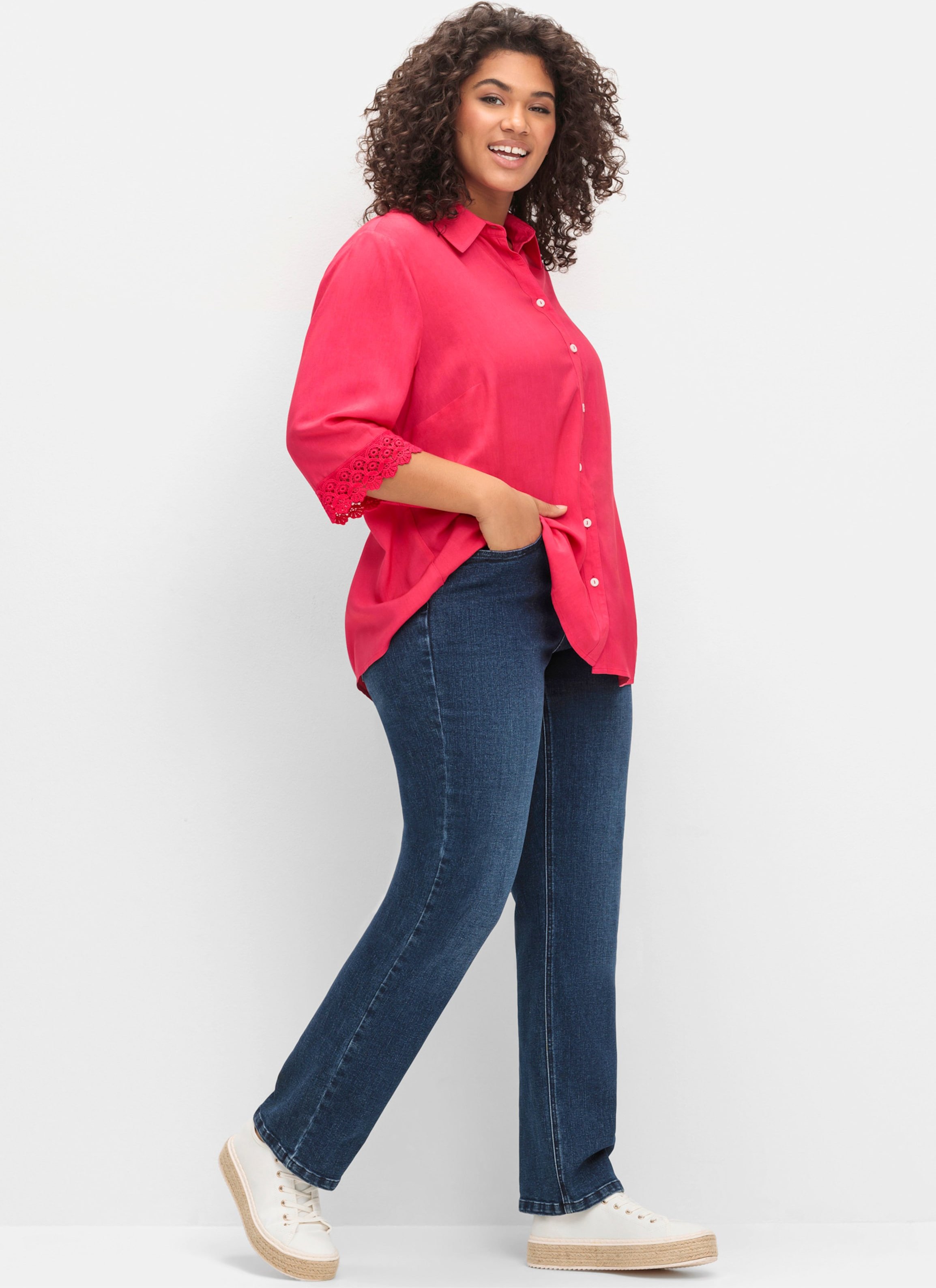 Sheego Gerade Jeans mit TruTemp365® Fasern