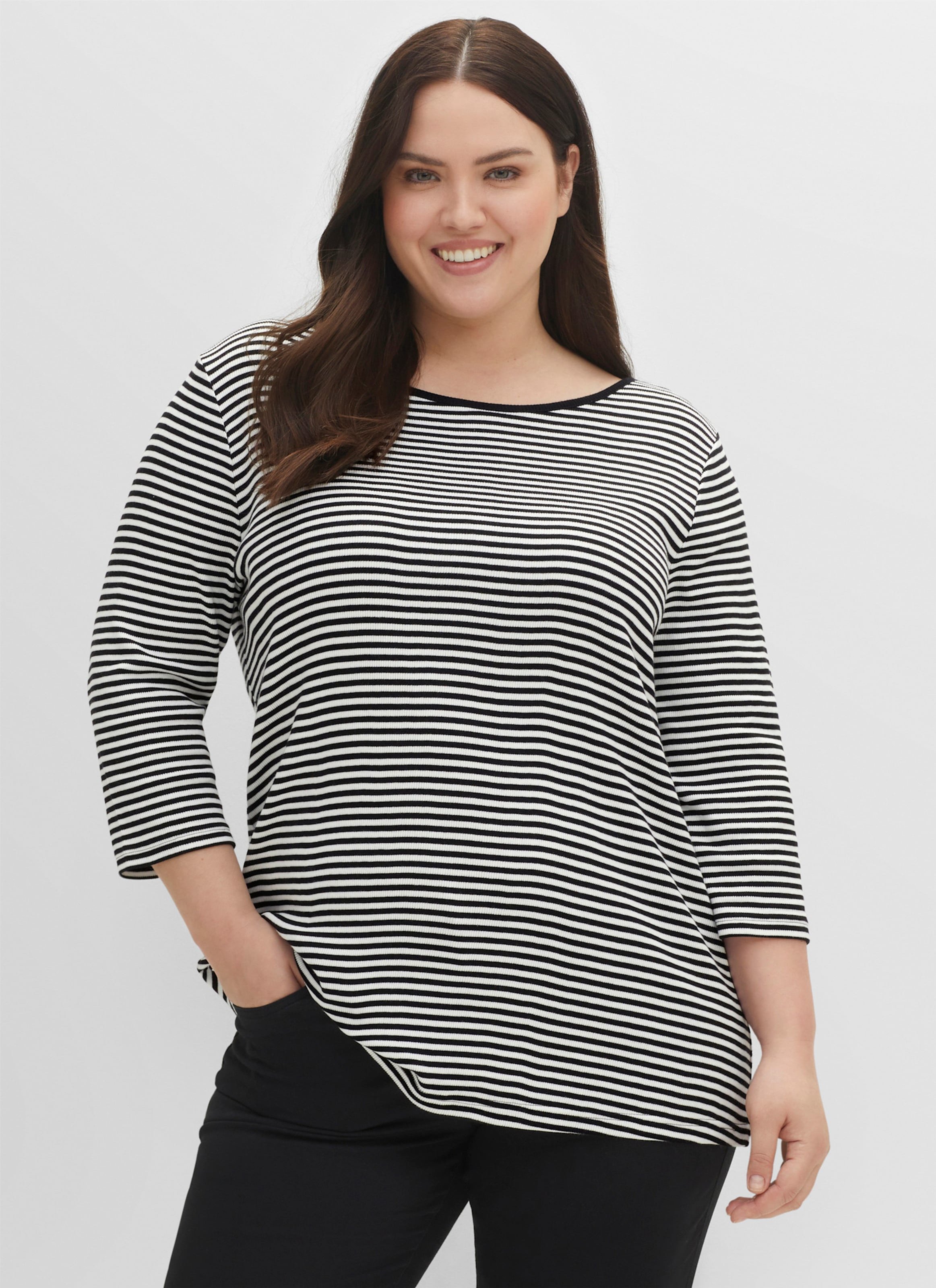 Thumbnail - Sheego Ringelshirt mit 3/4-Arm