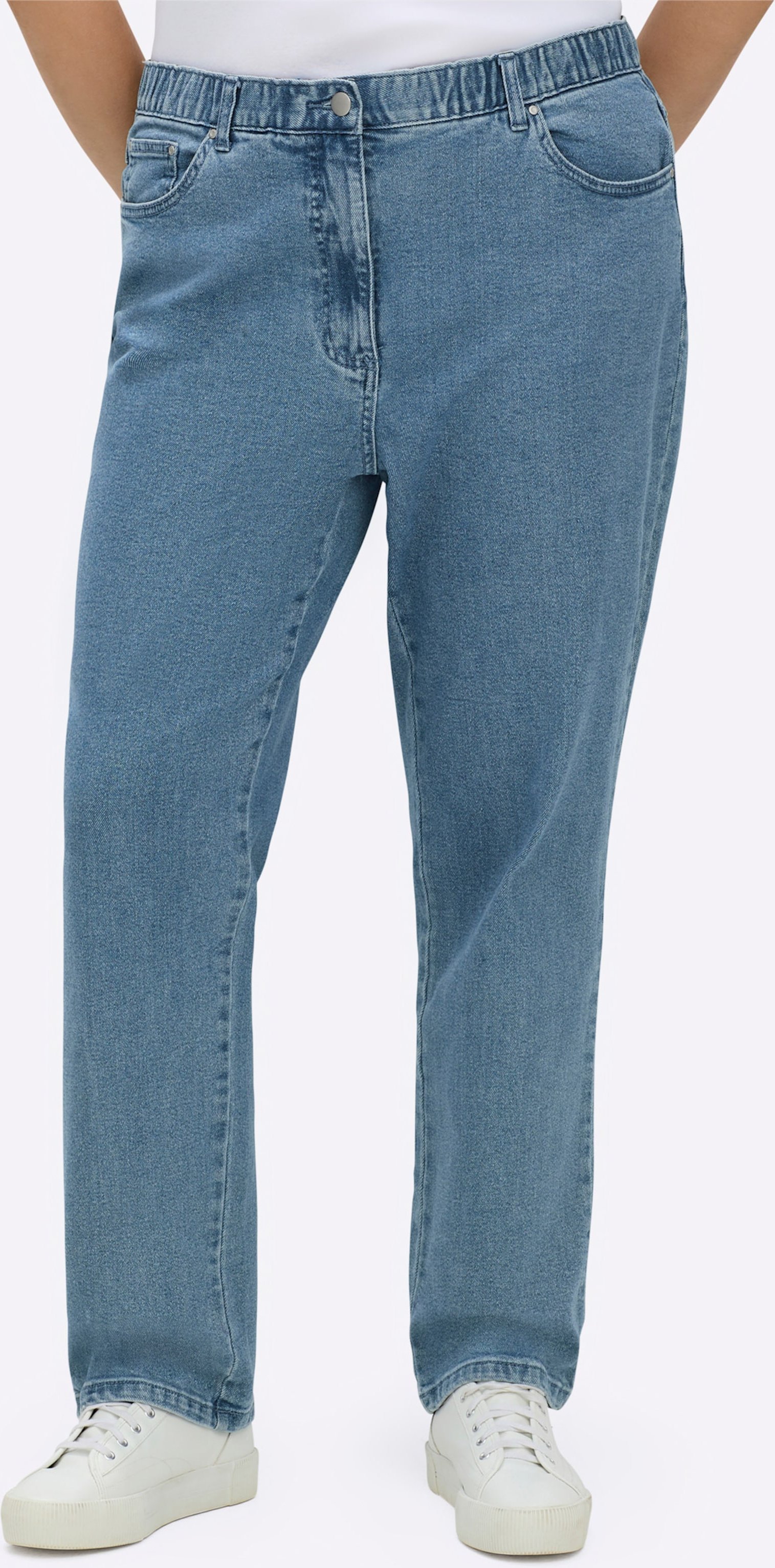 Thumbnail - Sheego 5-Pocket-Jeans mit innenliegendem Dehnbund