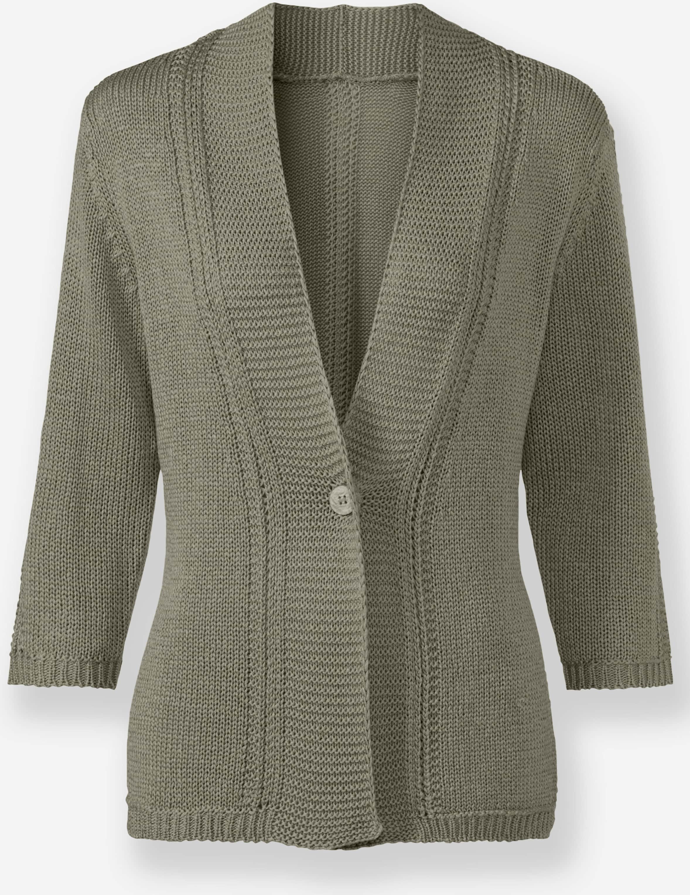 Thumbnail - Sheego Strickjacke in pflegeleichtem Bändchengarn