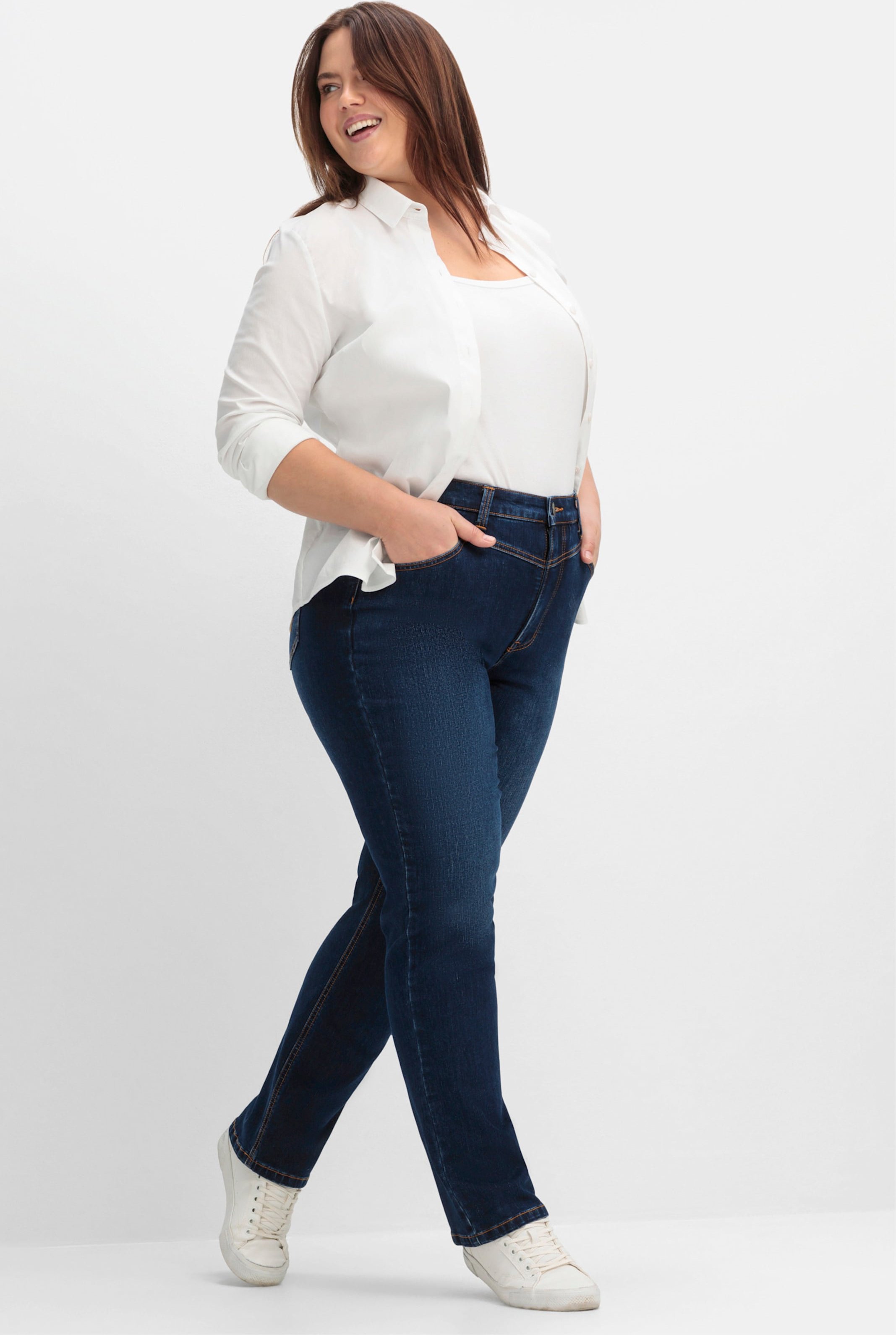 Sheego Shaping-Jeans mit geradem Bein