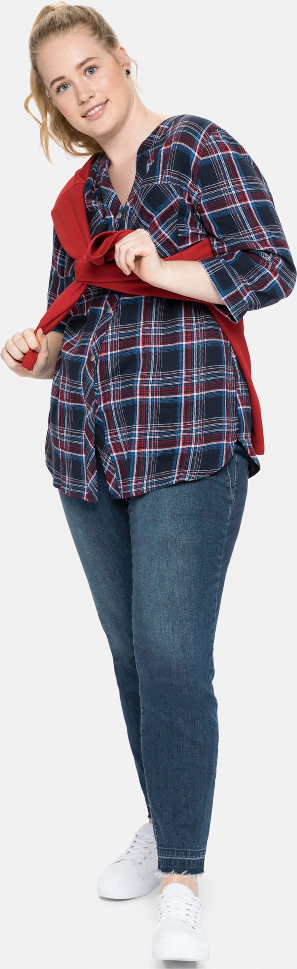 Sheego Karobluse mit 3/4-Ärmeln