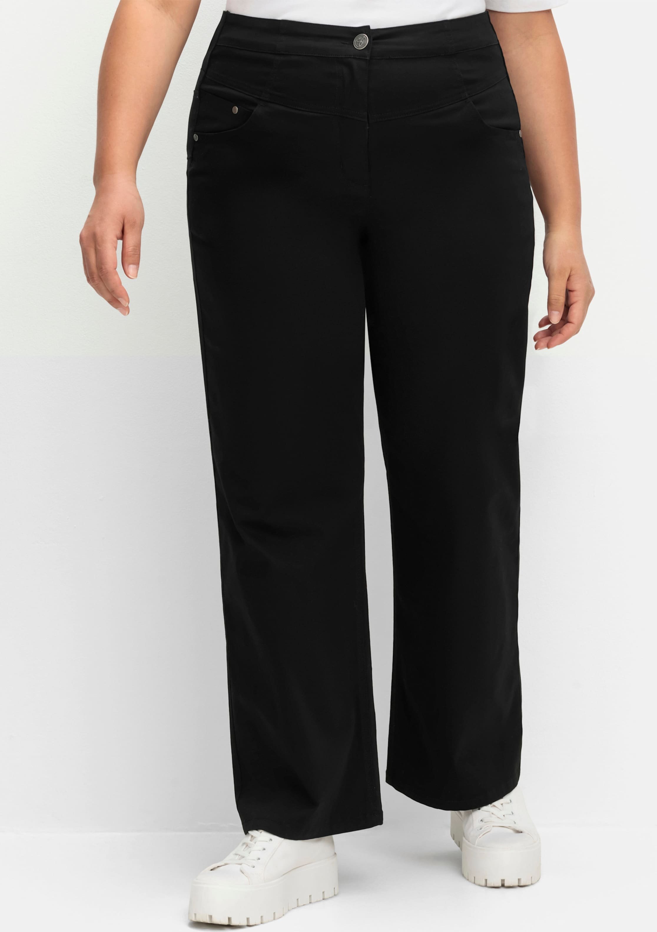 Sheego Stretch-Hose mit weitem Bein