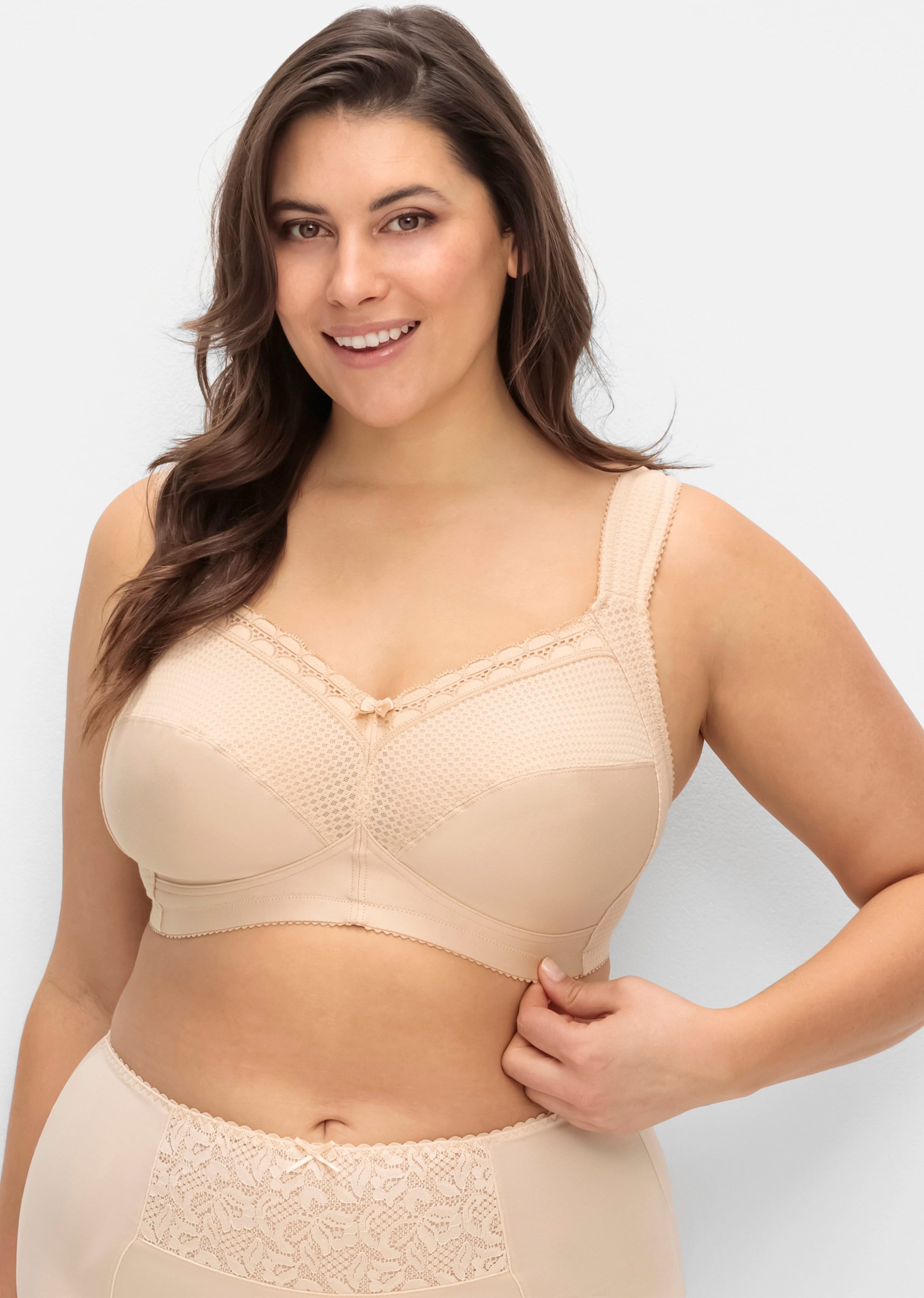 Sheego Entlastungs-BH ohne Bügel mit Komfortträgern