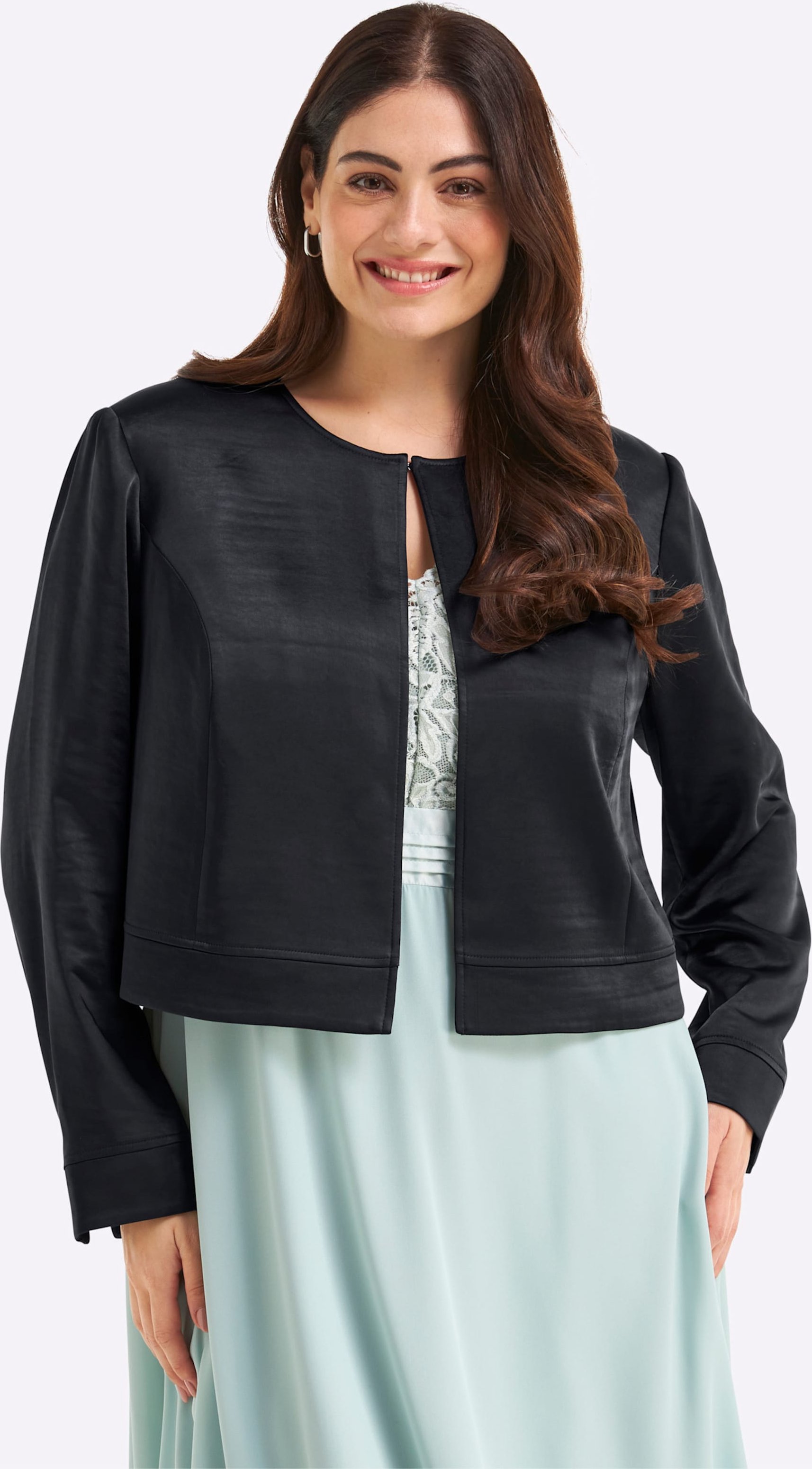 Sheego Bolerojacke im Blazer-Schnitt