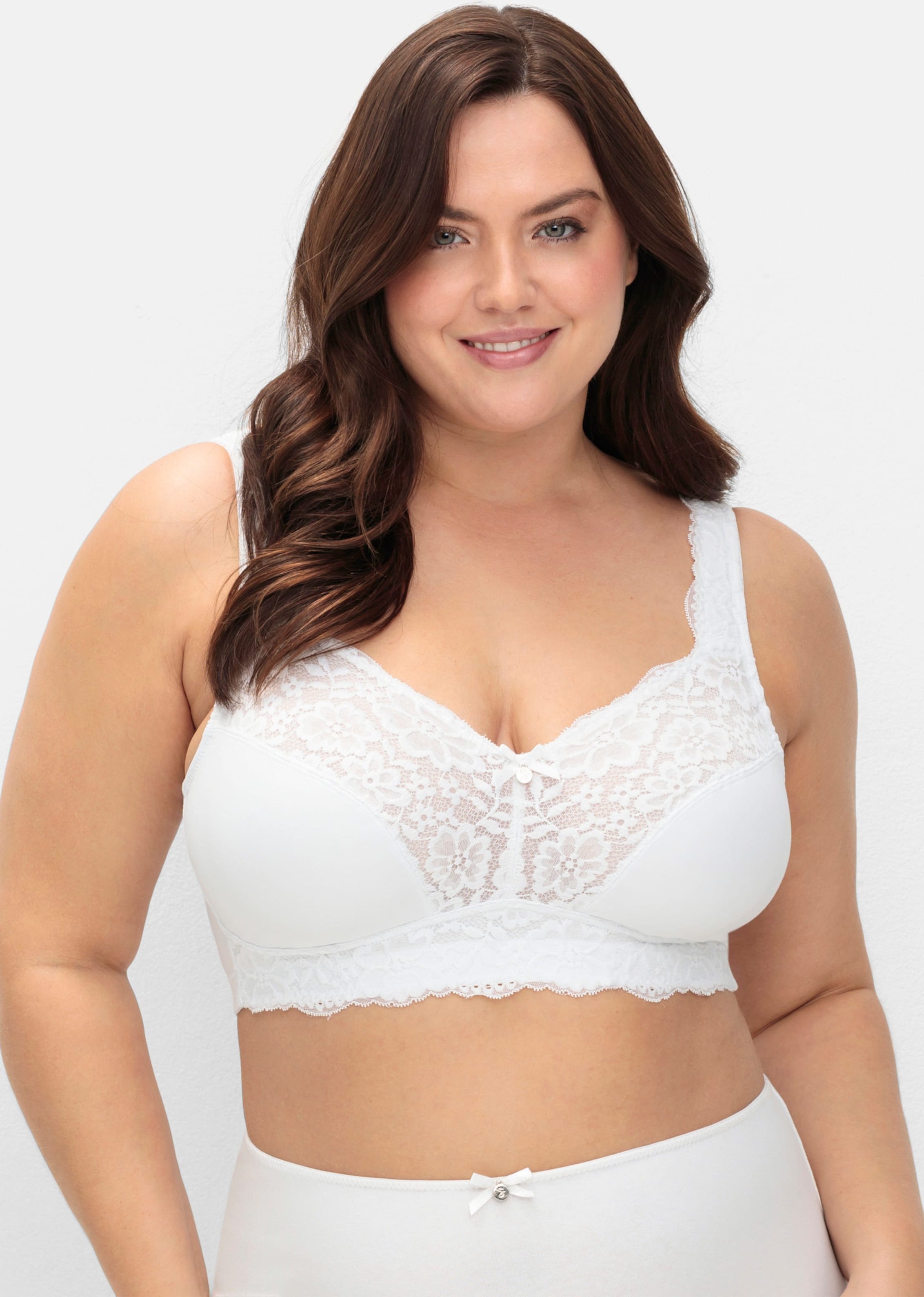 Sheego BH ohne Bügel mit Stretch-Anteil