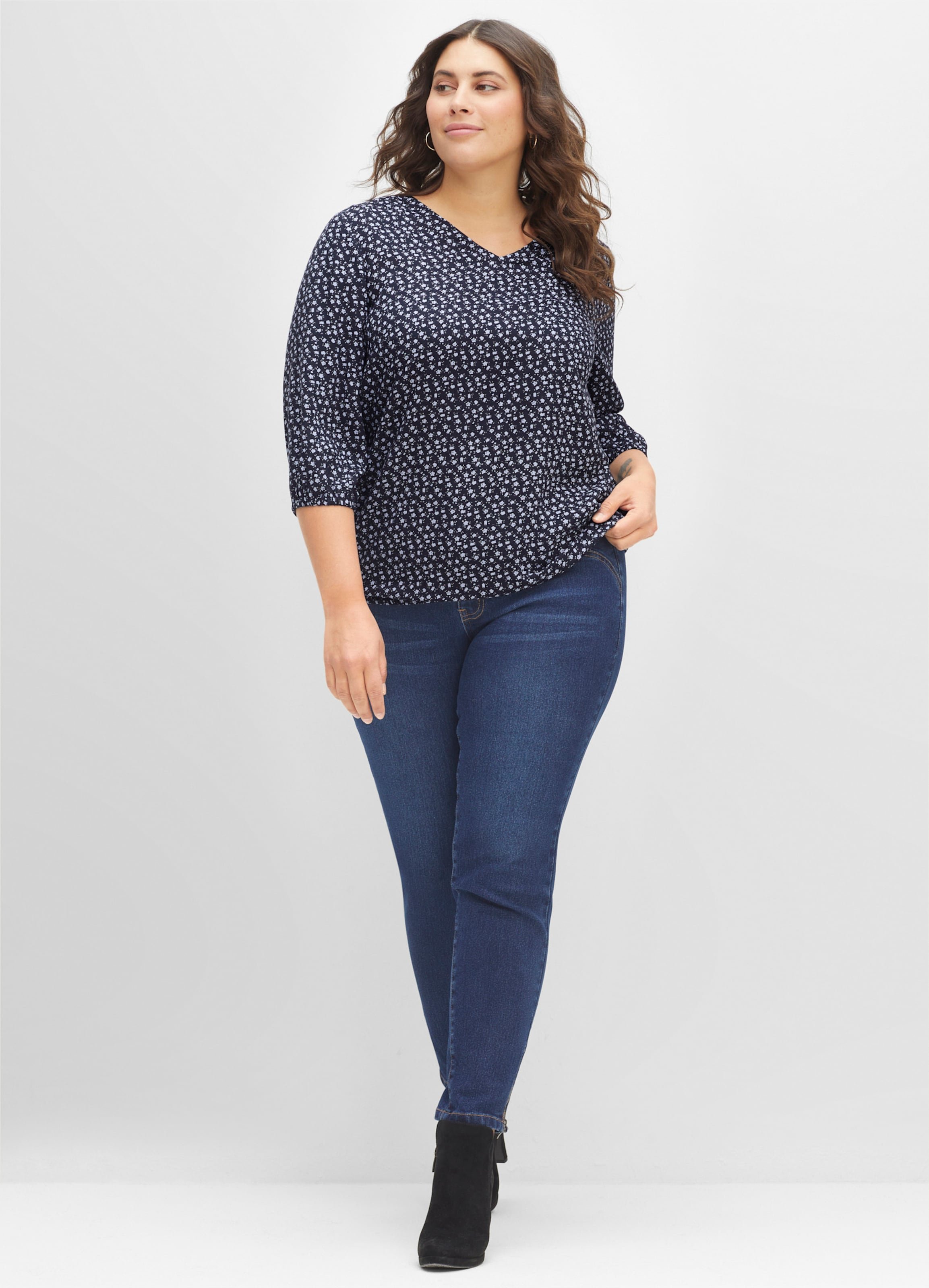 Sheego Tunika mit Blumenprint