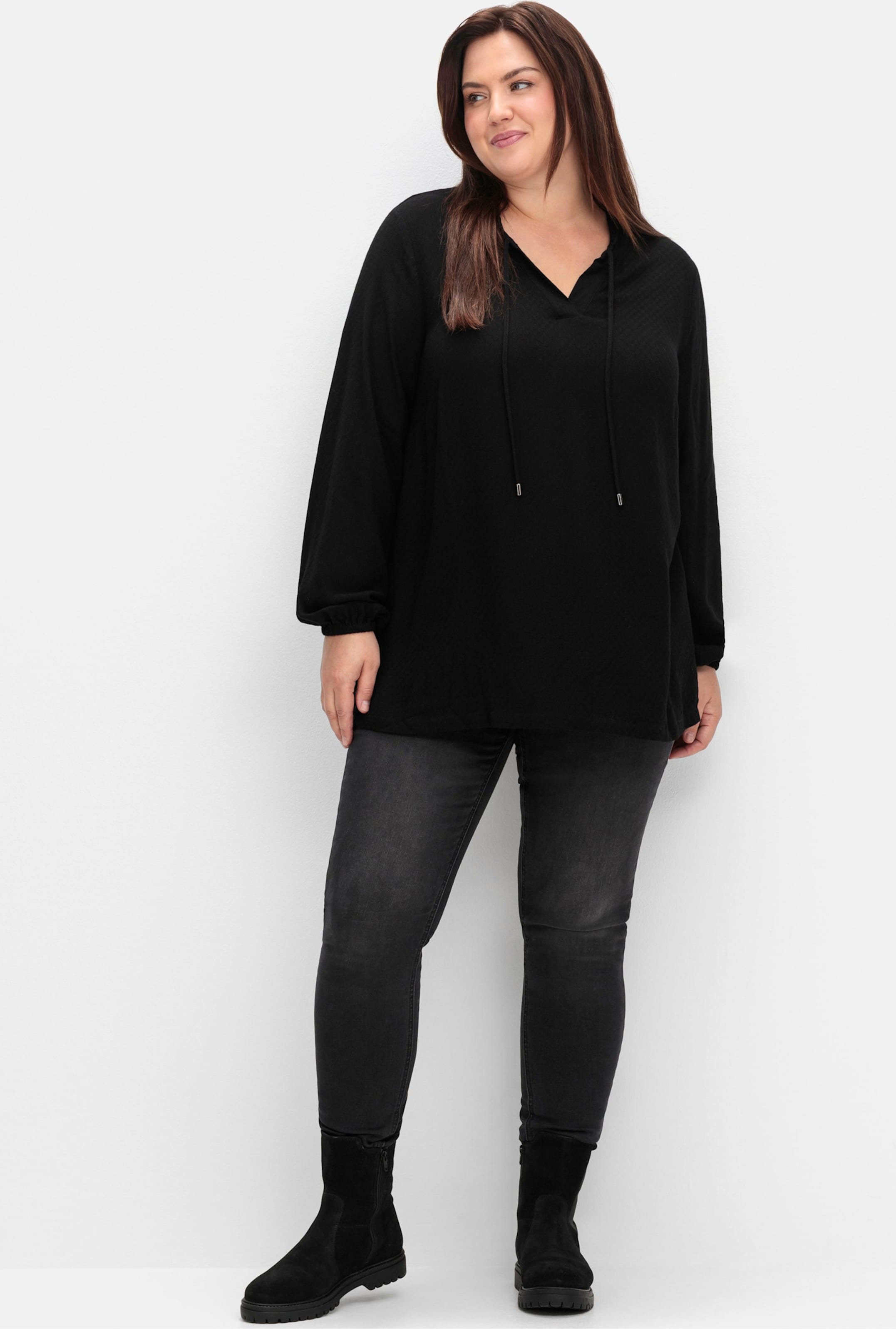 Sheego Tunika in Struktur-Qualität, Viskose