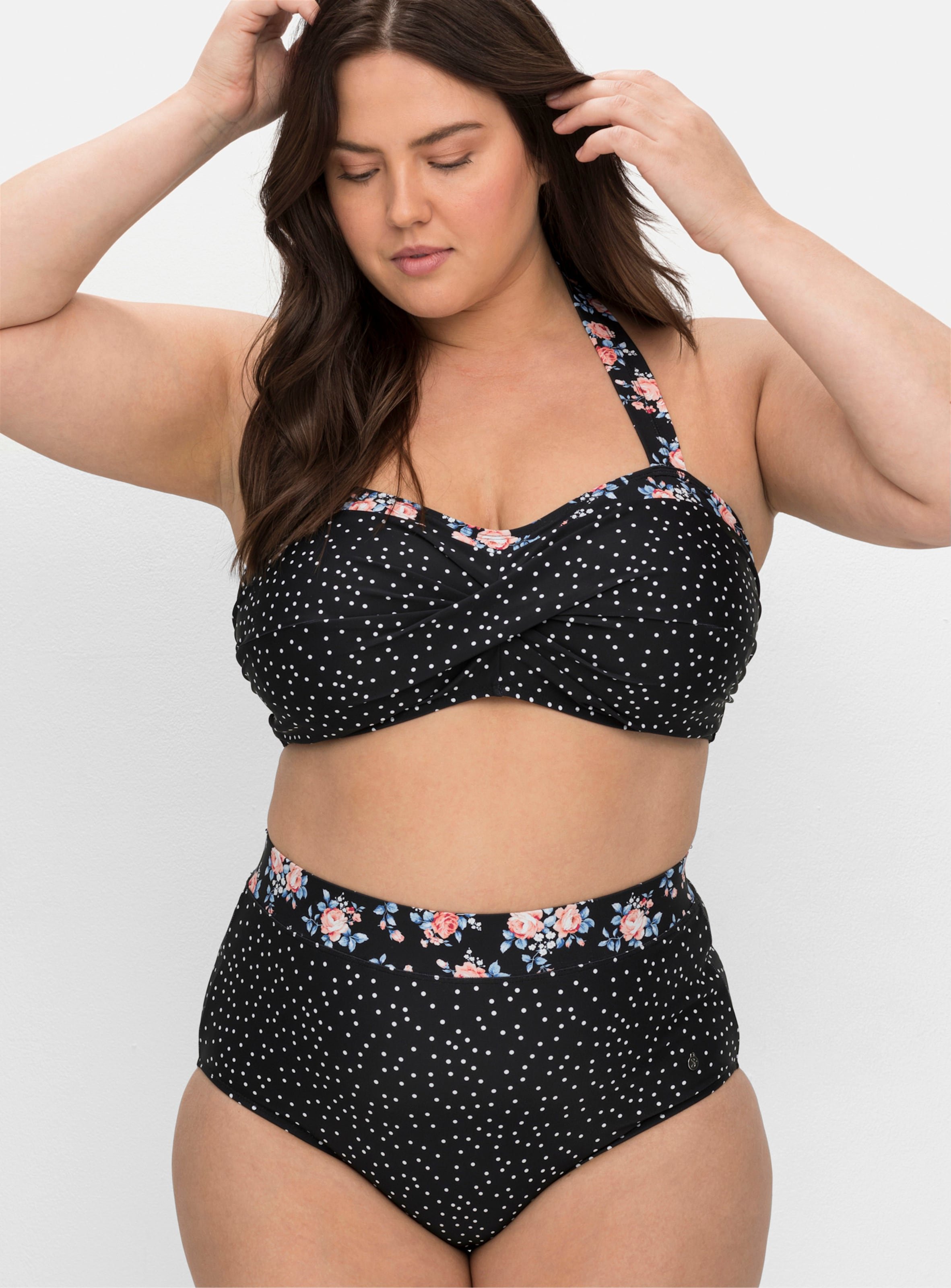 Sheego Bikini-Oberteil in Wickeloptik