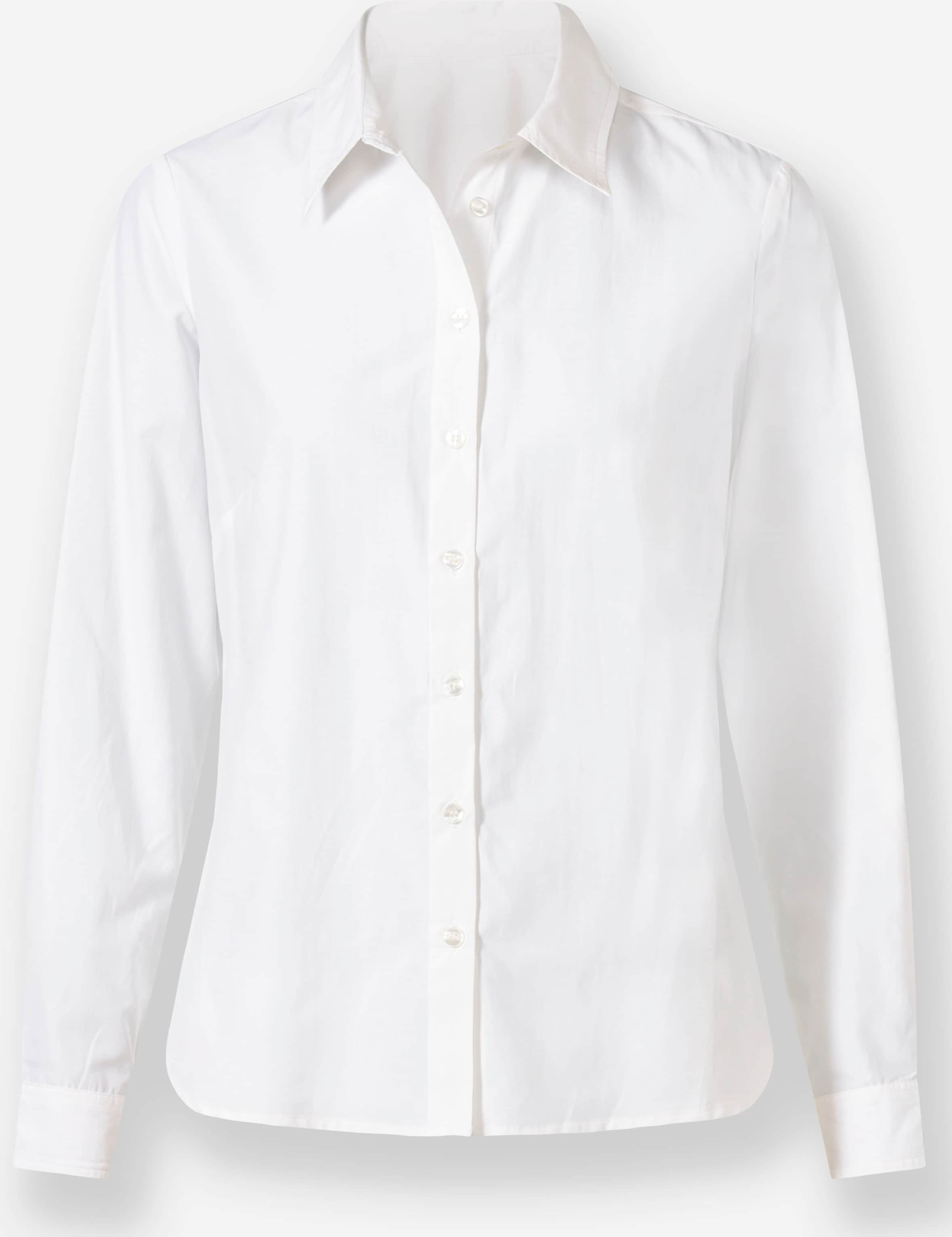 Sheego Langarm-Bluse im Baumwoll-Polyester-Mix