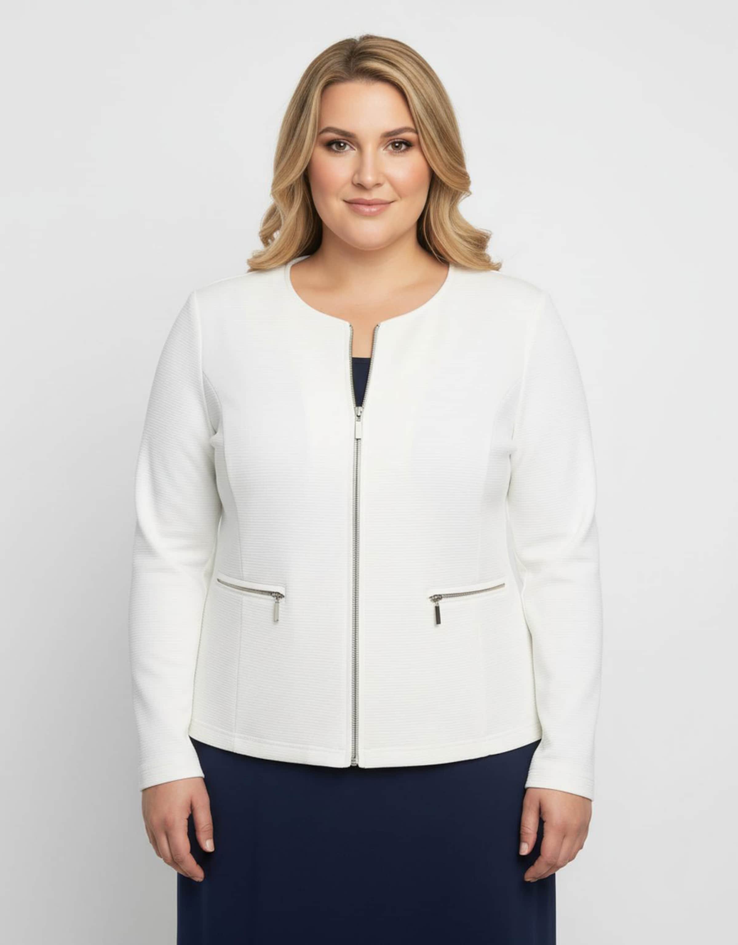 Sheego Shirtblazer in Ripp-Optik