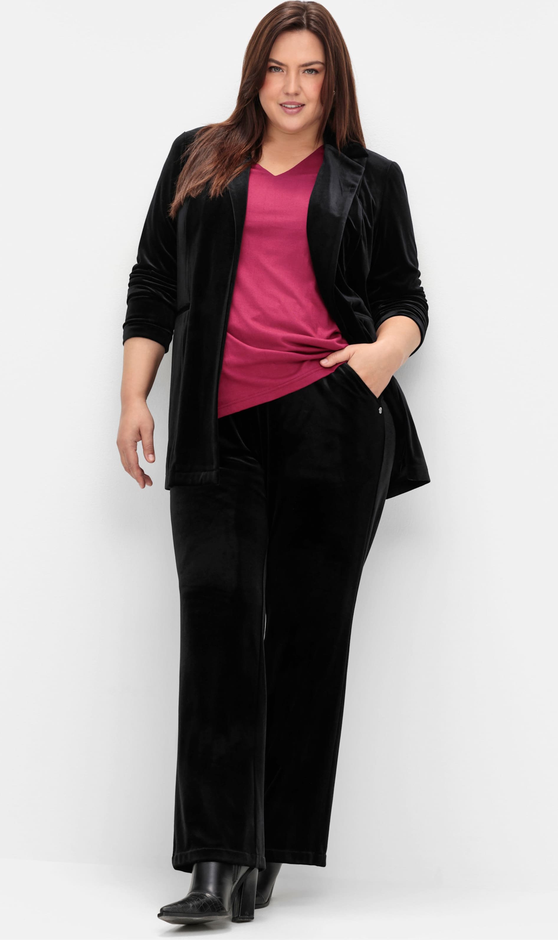 Sheego Samthose in Schlupfform