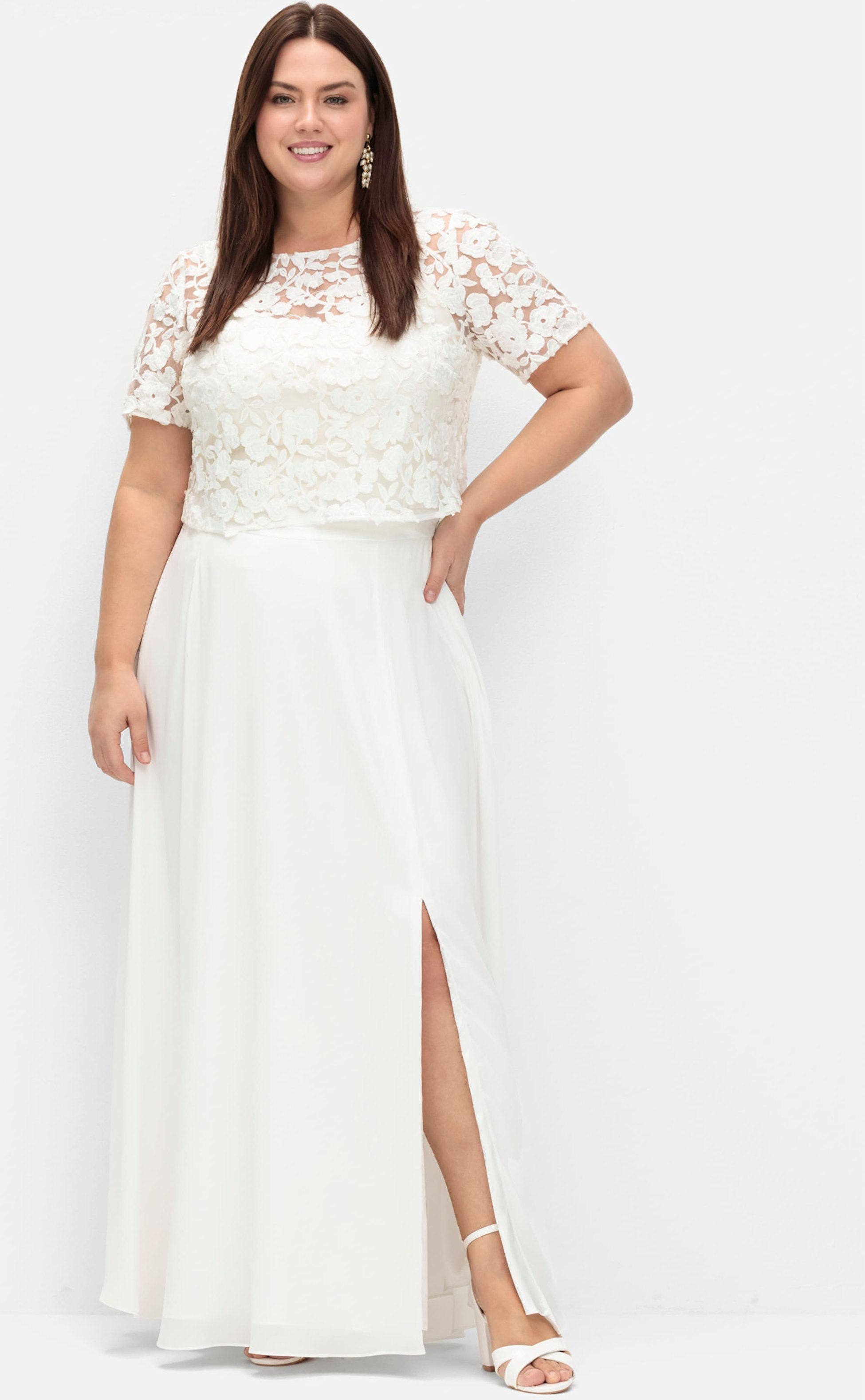 Sheego A-Linien-Rock mit Seitenschlitz