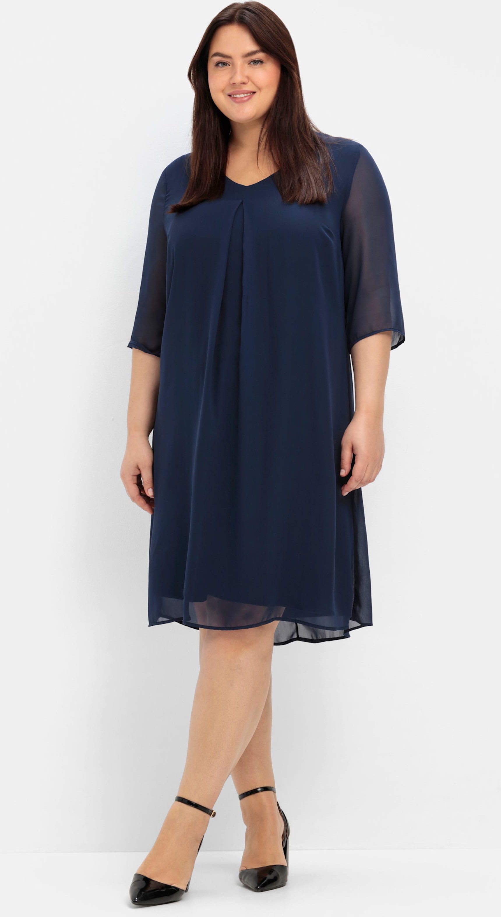 Sheego Cocktailkleid im Lagenlook